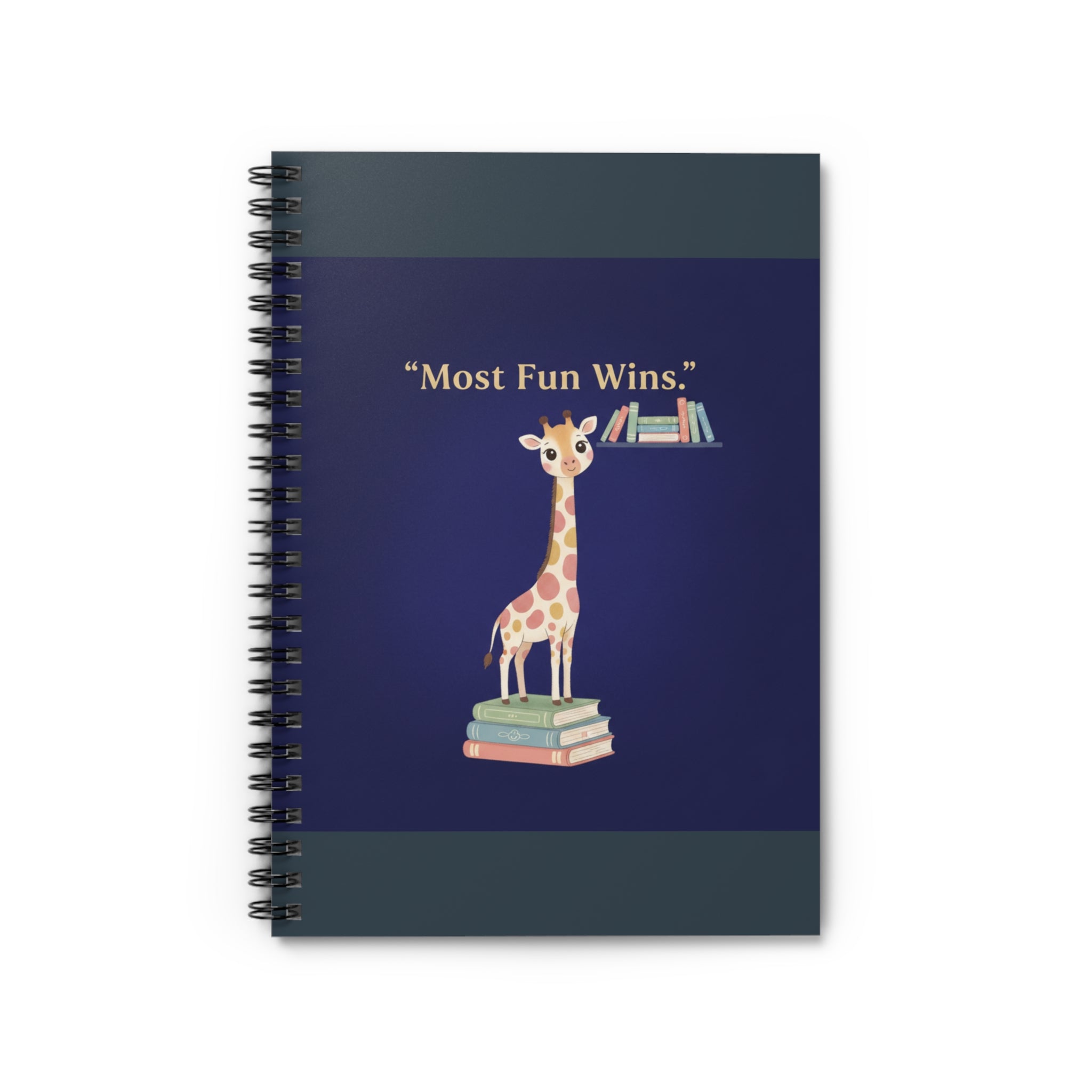 Giraffe Spiral Notebook – Most Fun Wins