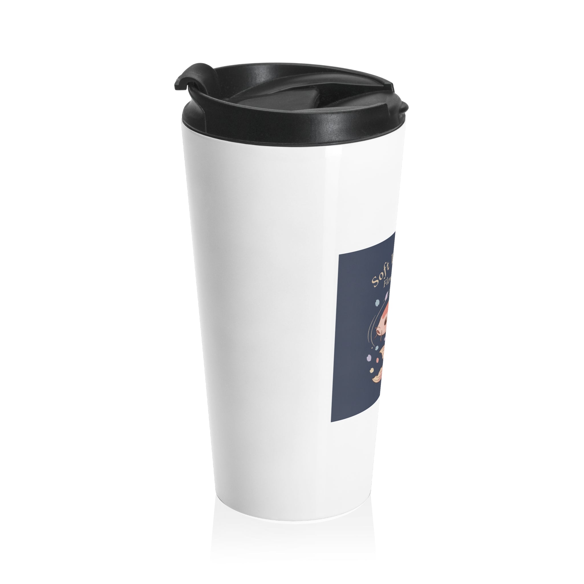 Koi Travel Mug – Soft Life Scholar Flow With Grace