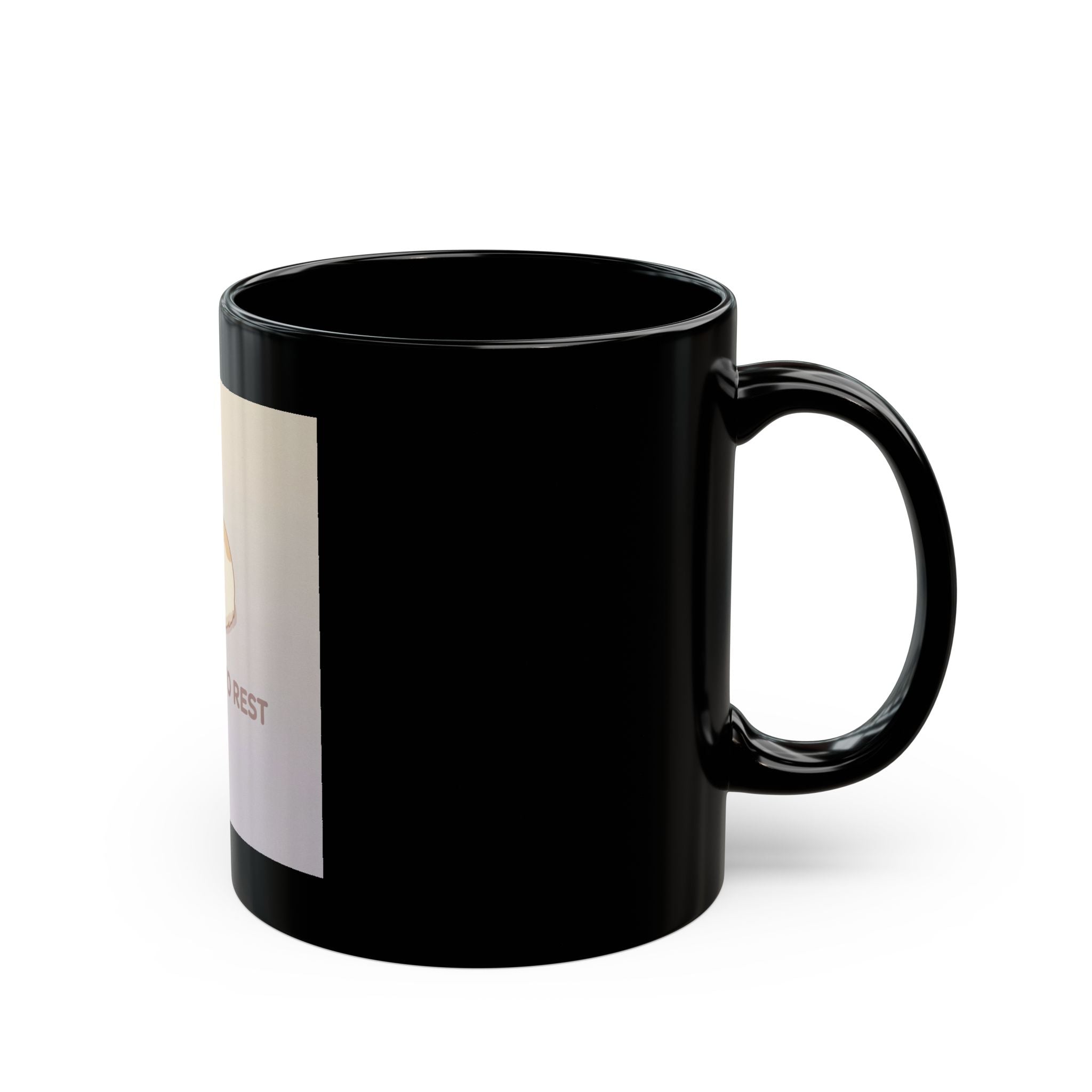 ITS OKAY TO REST Black Mug