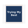"Trying My Best" Black Cat Poster | College Girl Gift | Fashion | KayKay Classics
