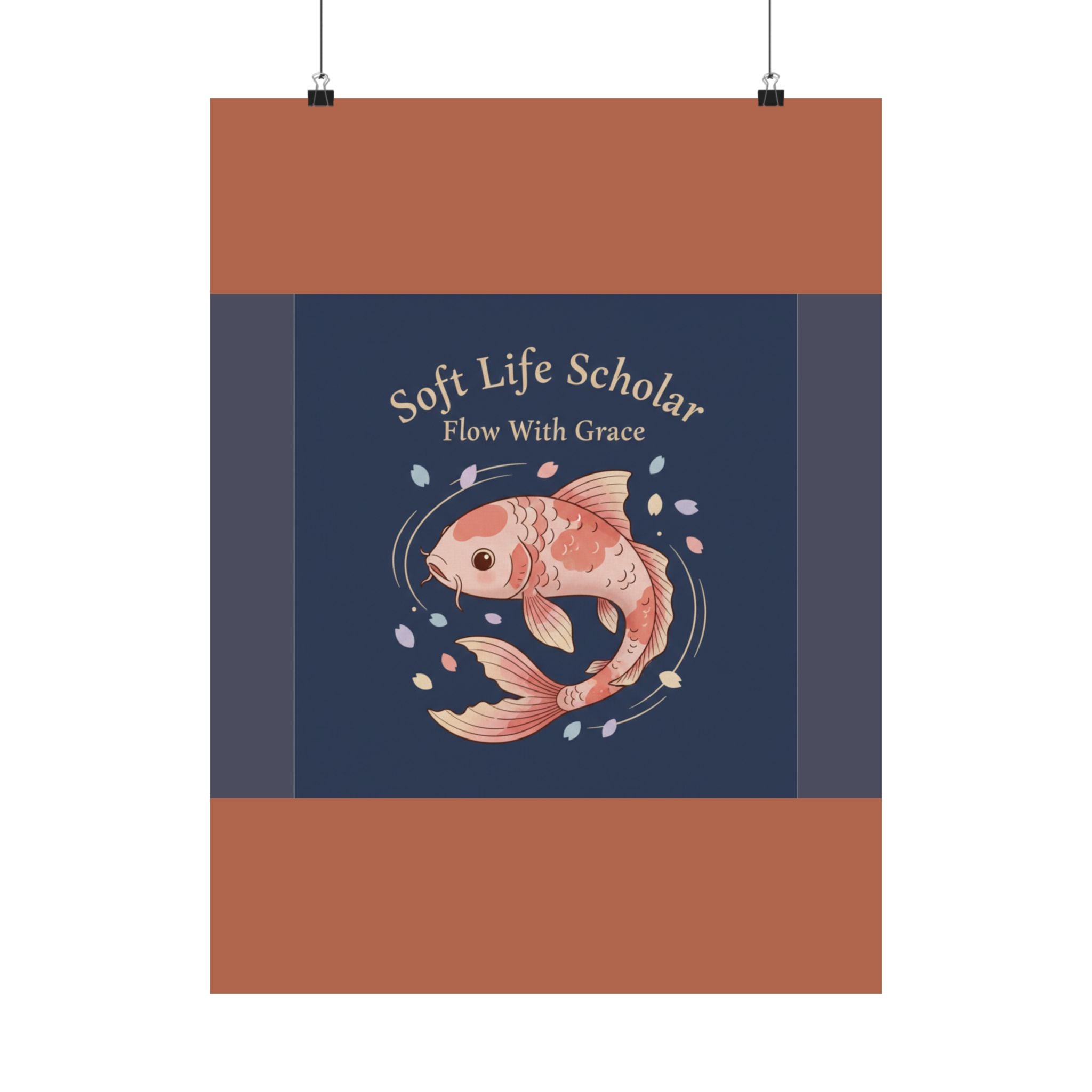 Koi Poster – Soft Life Scholar Flow With Grace