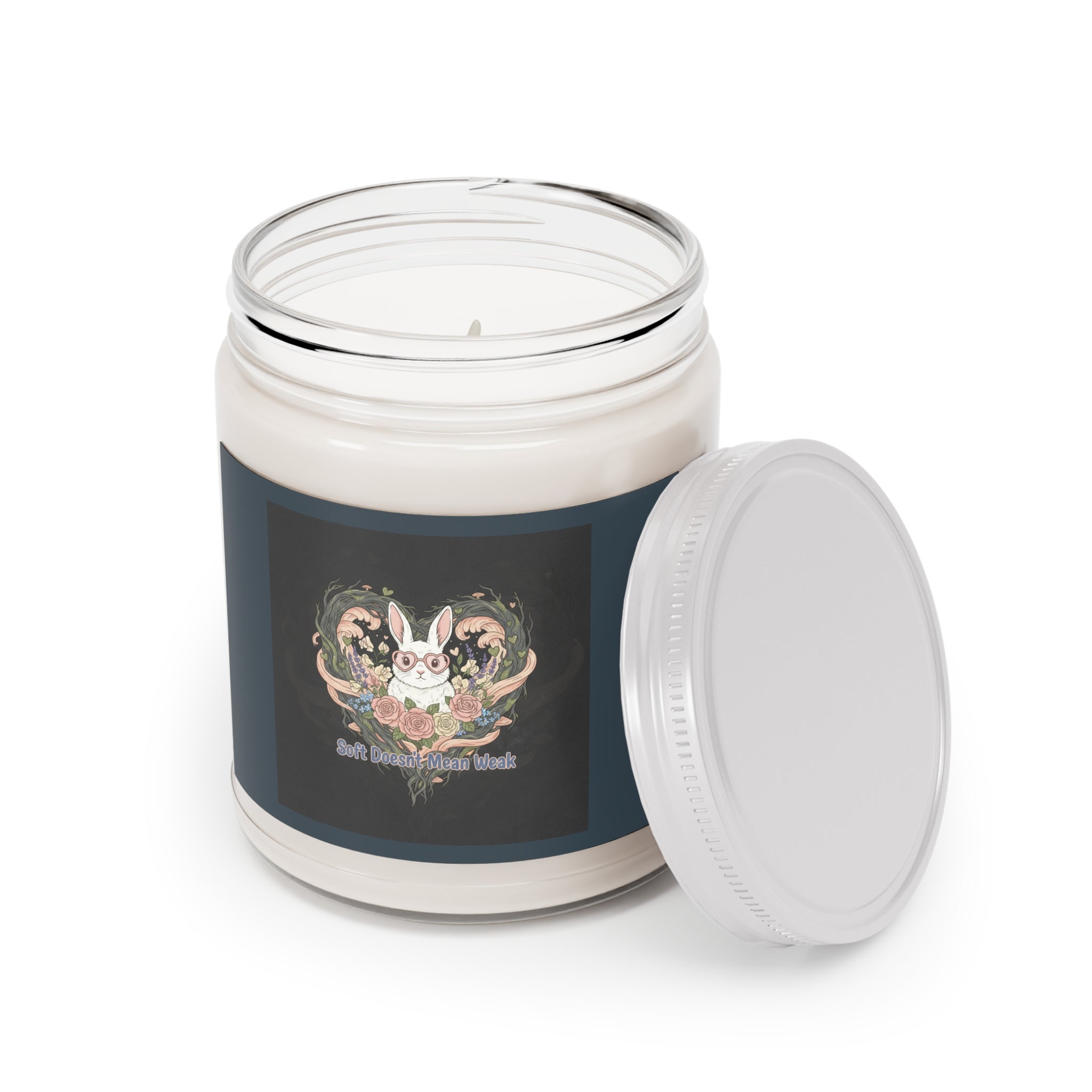 Soft Doesnt Mean Weak Rabbit Scented Candle