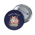 Kitsune Pin Button – Study Now Slay Later