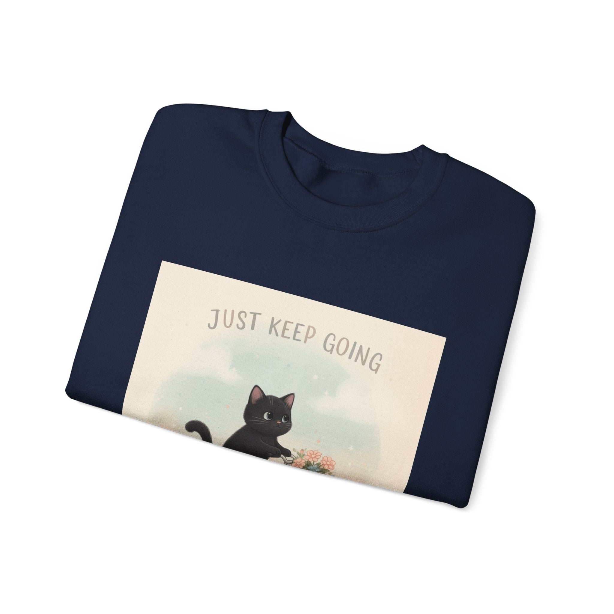 "Design" Black Cat Crewneck | College Girl Gift | Fashion | KayKay Classics