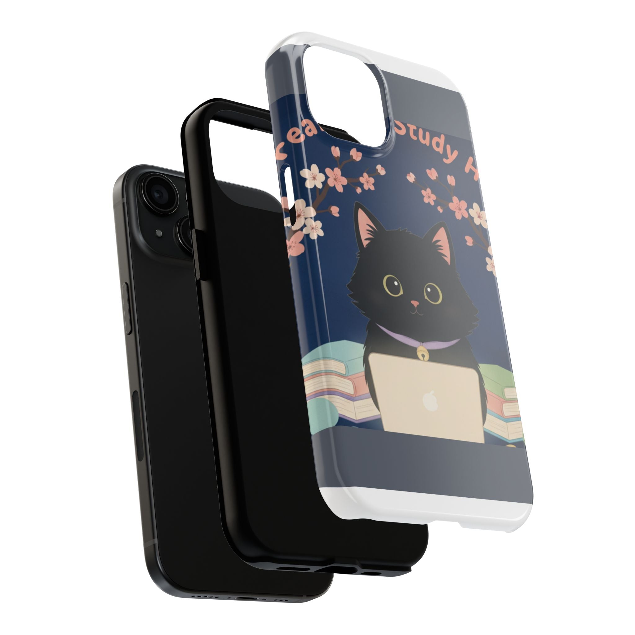 Black Cat Tough Phone Case – Dream Big Study Hard