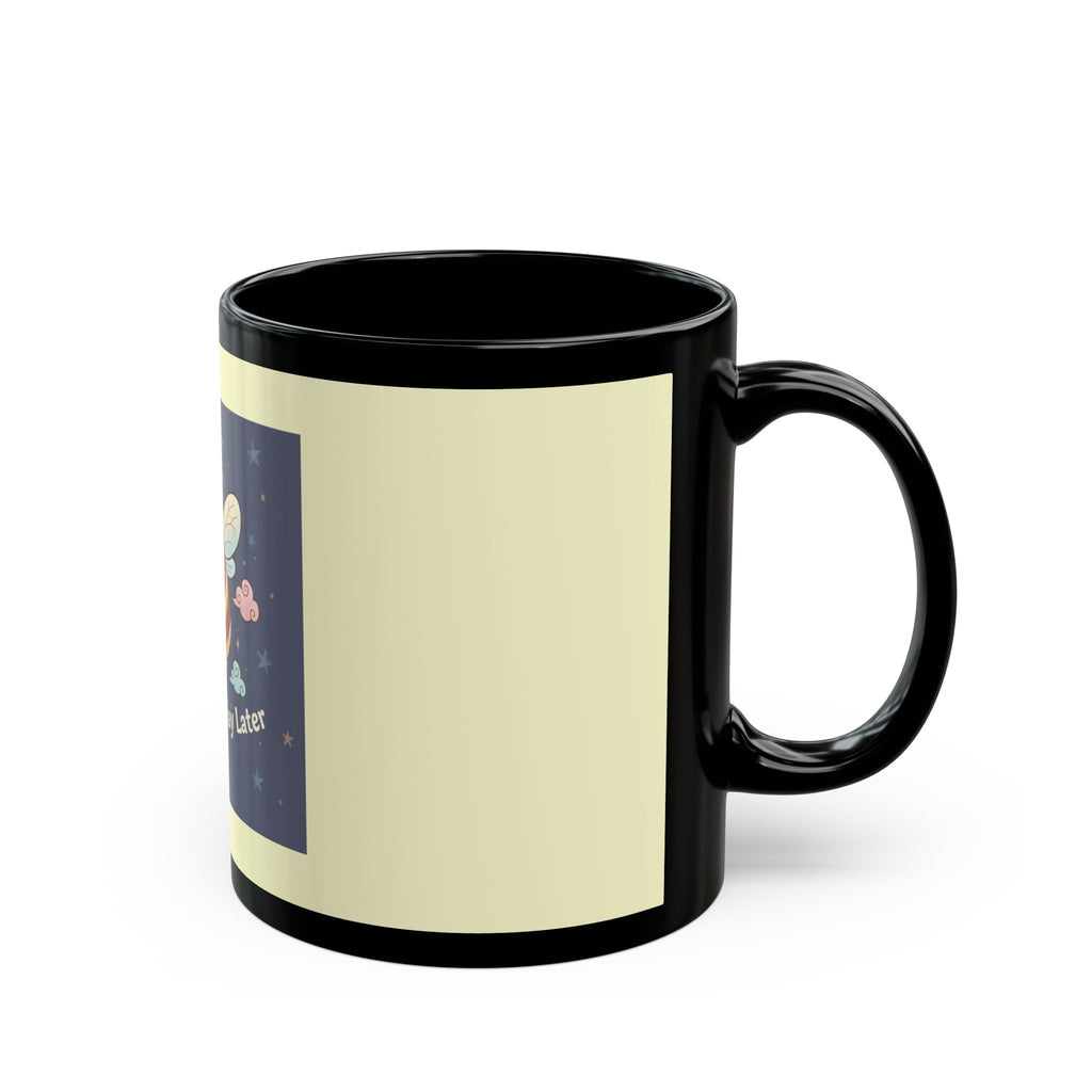 Bee Black Mug 11oz – Study Now, Slay Later