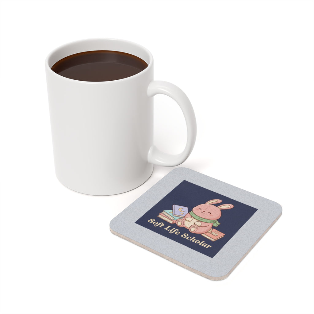 Rabbit Cork Coaster – Soft Life Scholar