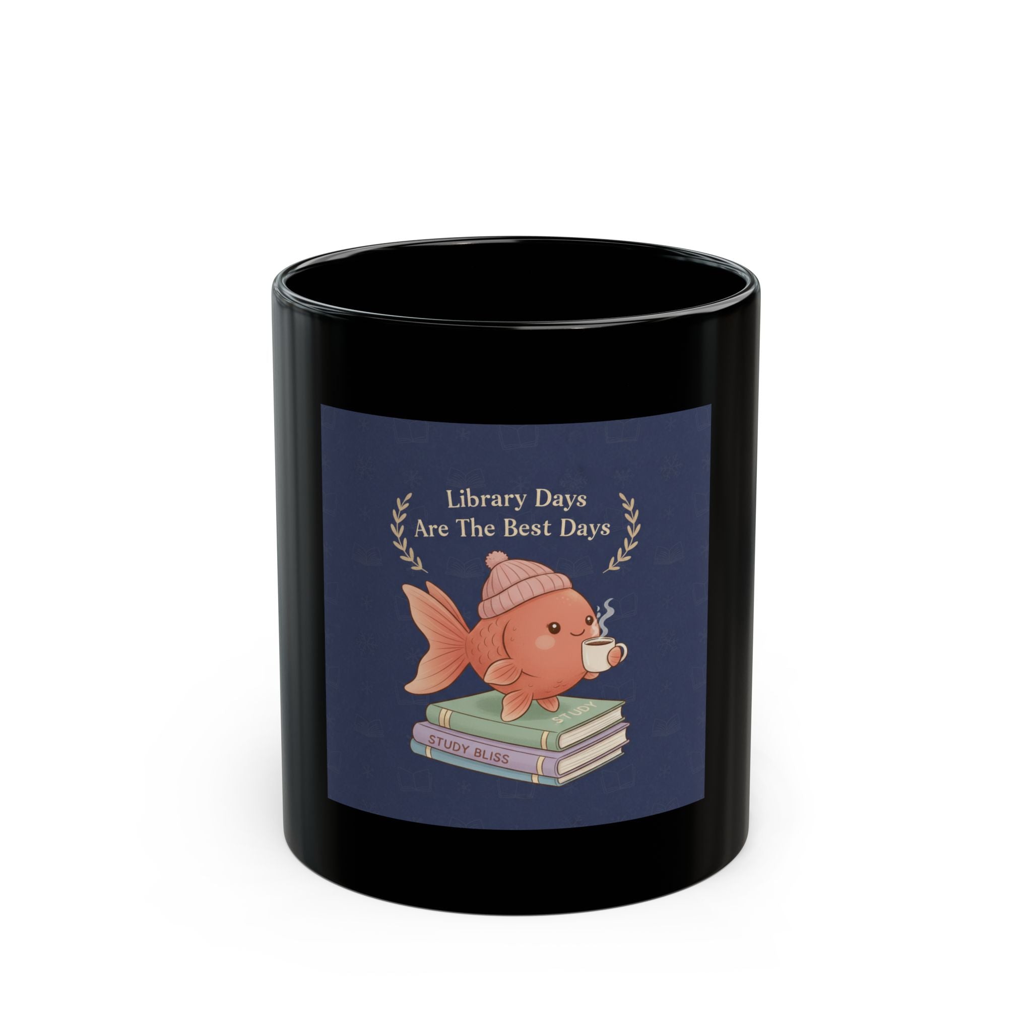 Bear Black Mug 11oz – Library Days Are the Best Days