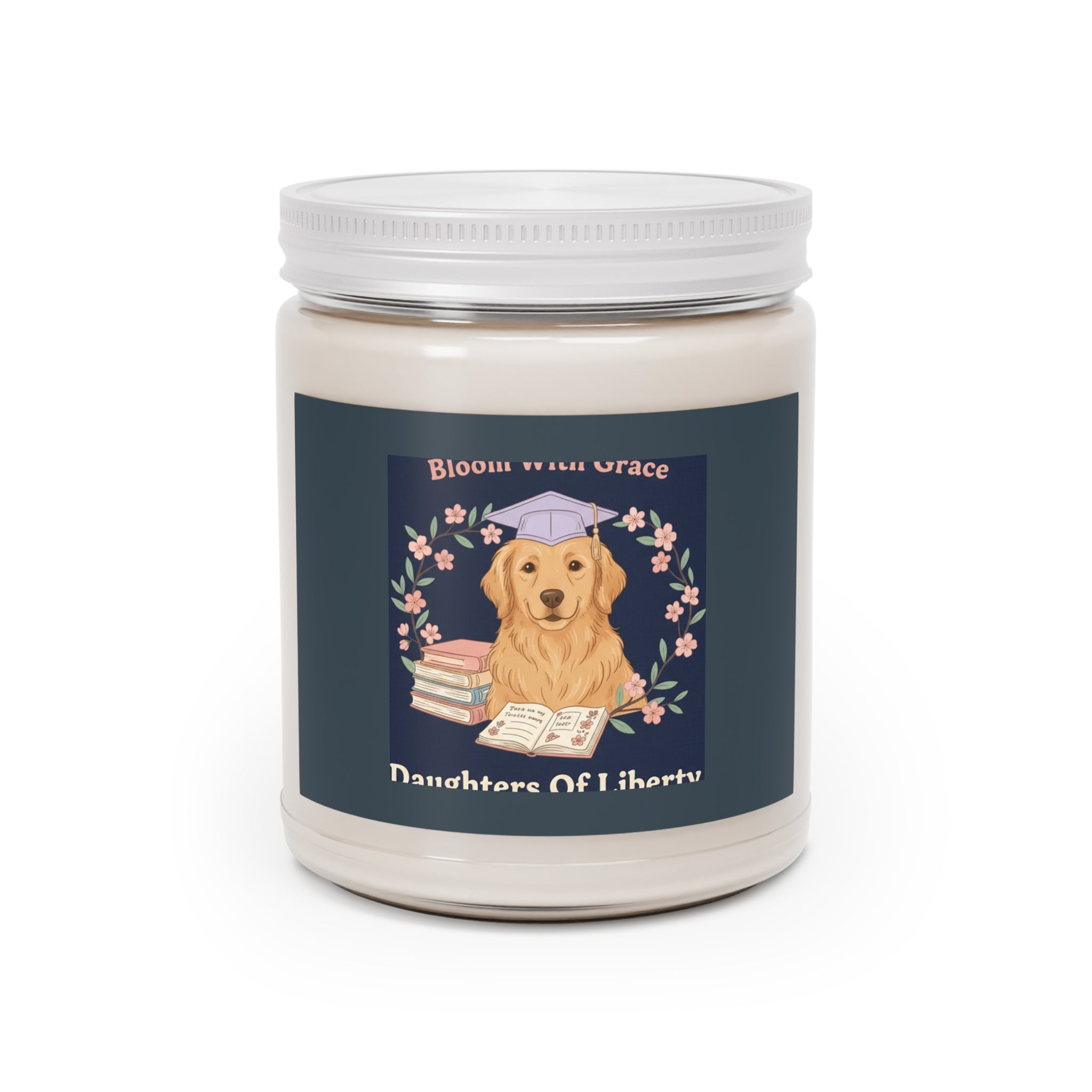 Golden Retriever Scented Candle – Bloom With Grace