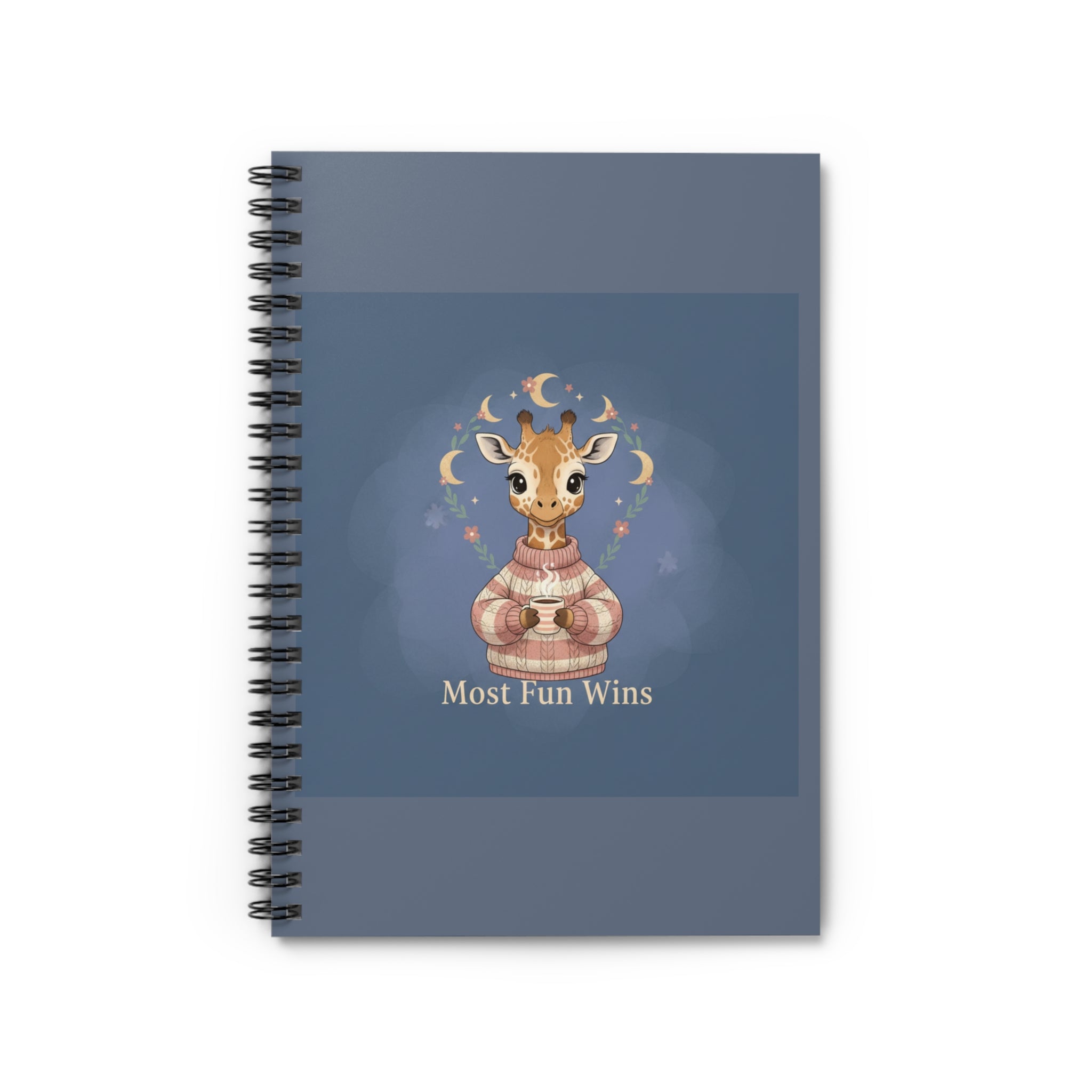 Giraffe Spiral Notebook – Most Fun Wins