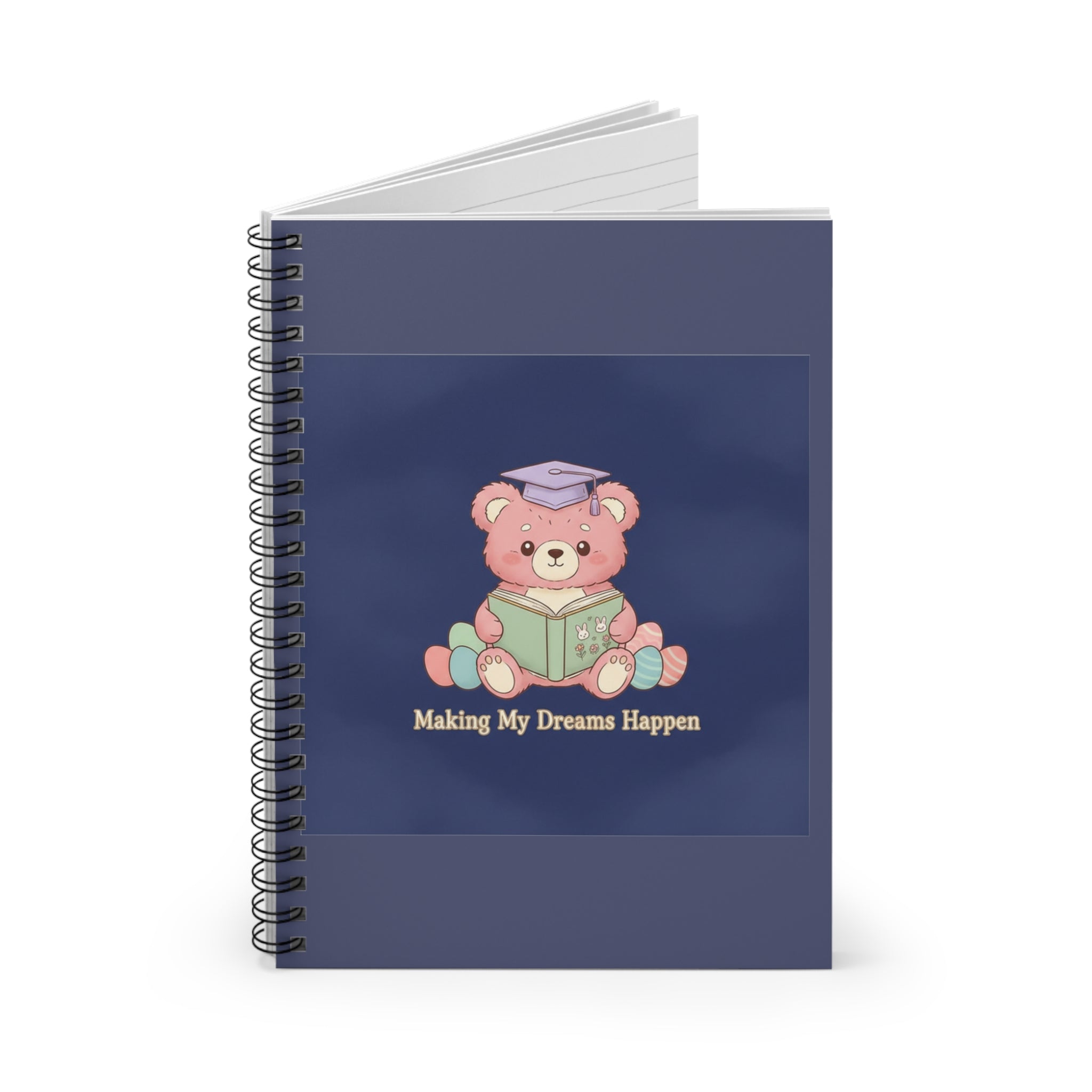 Bear Spiral Notebook – Making My Dreams Happen