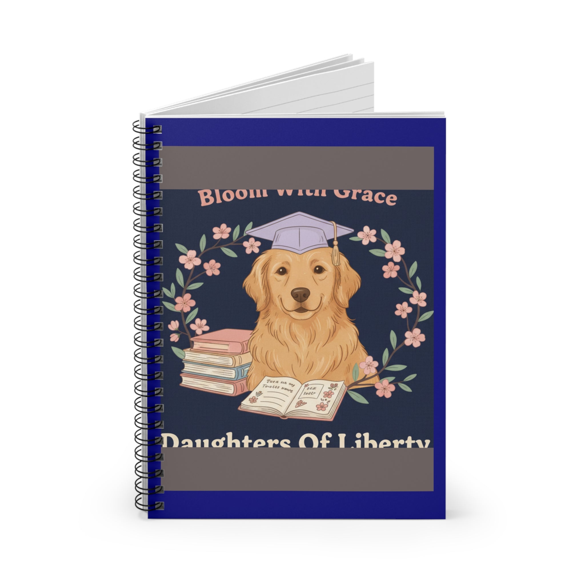 Golden Retriever Spiral Notebook – Bloom With Grace