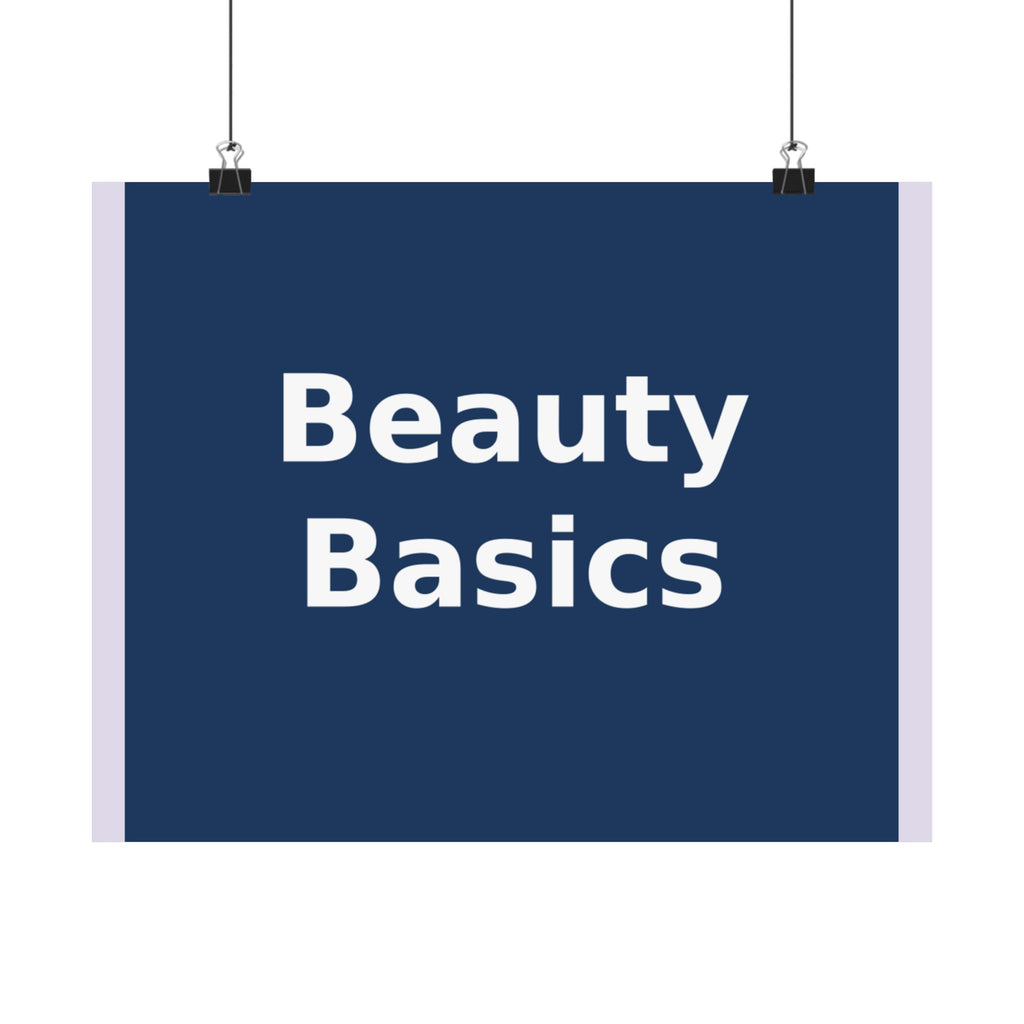 "Beauty Basics" Black Cat Poster | College Girl Gift | Fashion | KayKay Classics