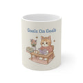 Goals On Goals Cat Mug 11oz