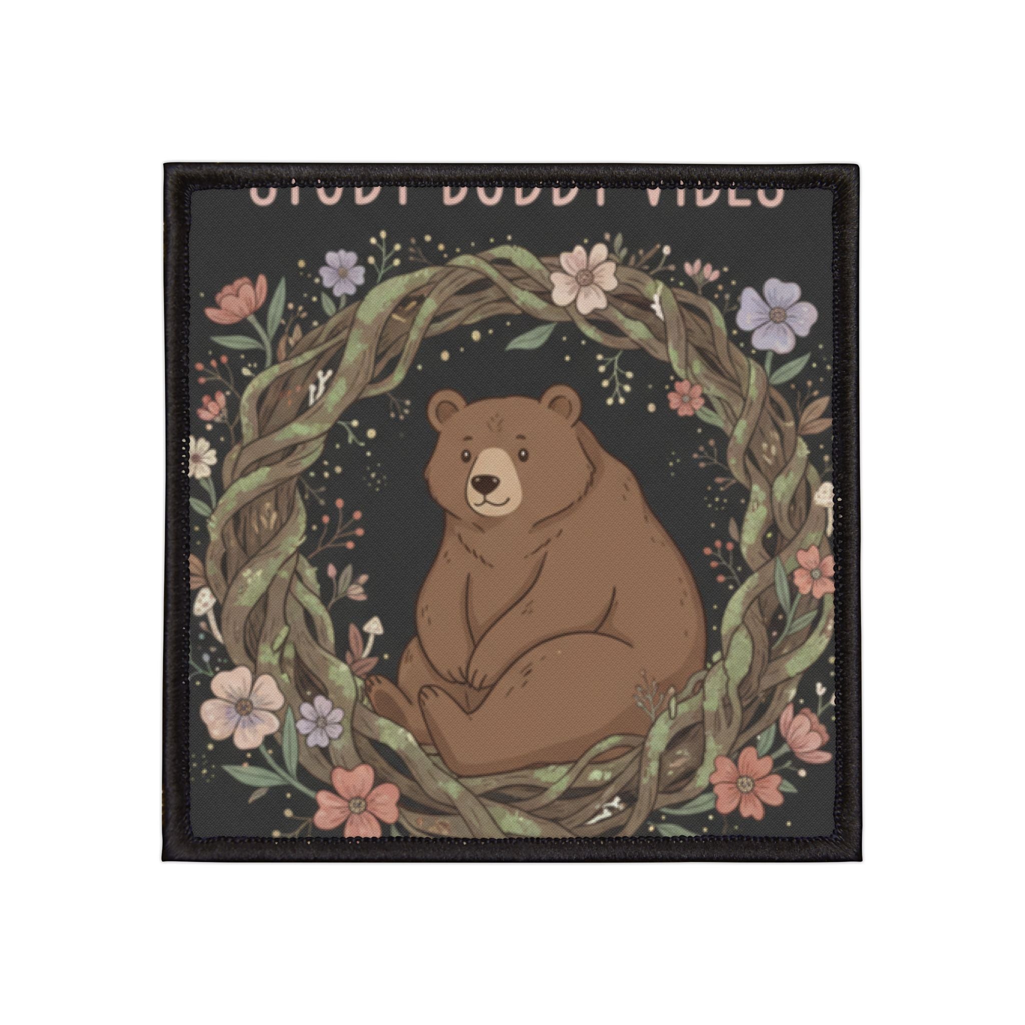 Bear Iron-On Patch – Study Buddy Vibes
