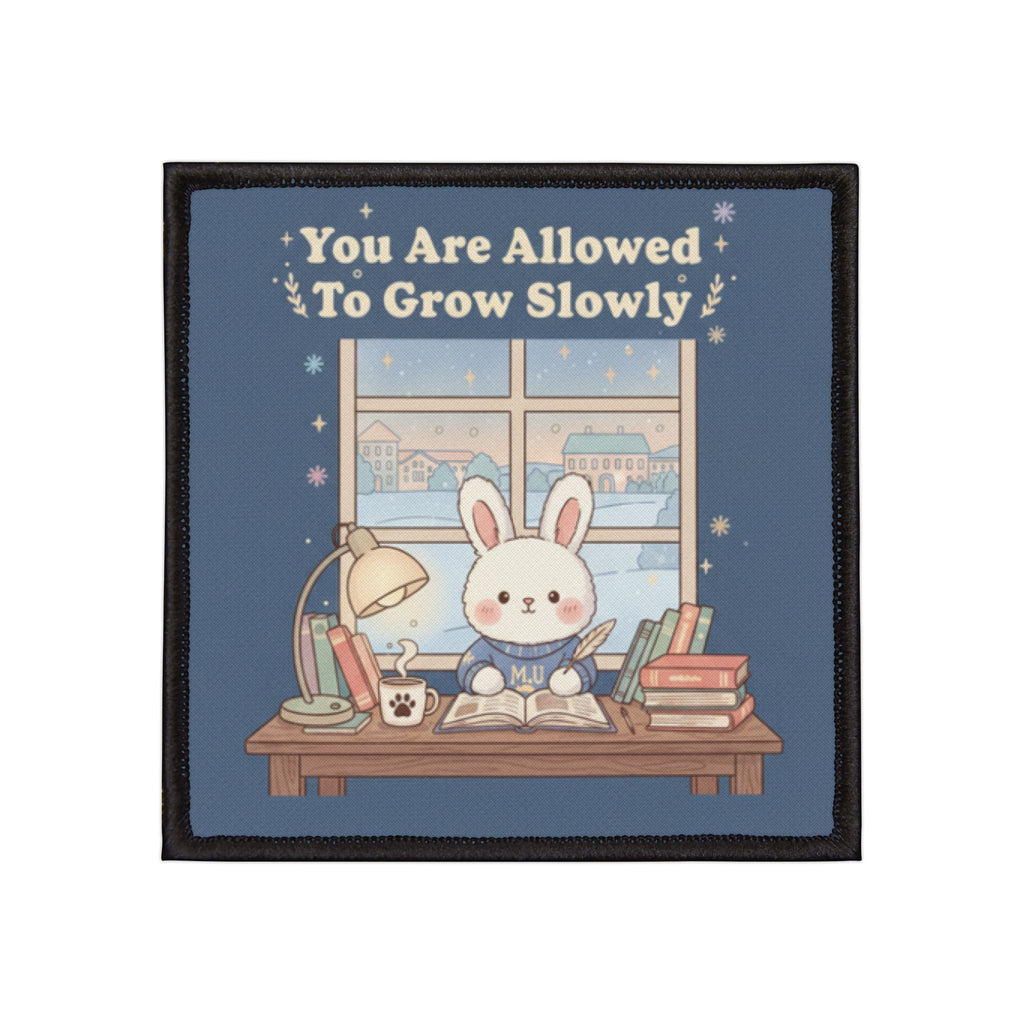 Bunny Iron-On Patch – You Are Allowed to Grow Slowly