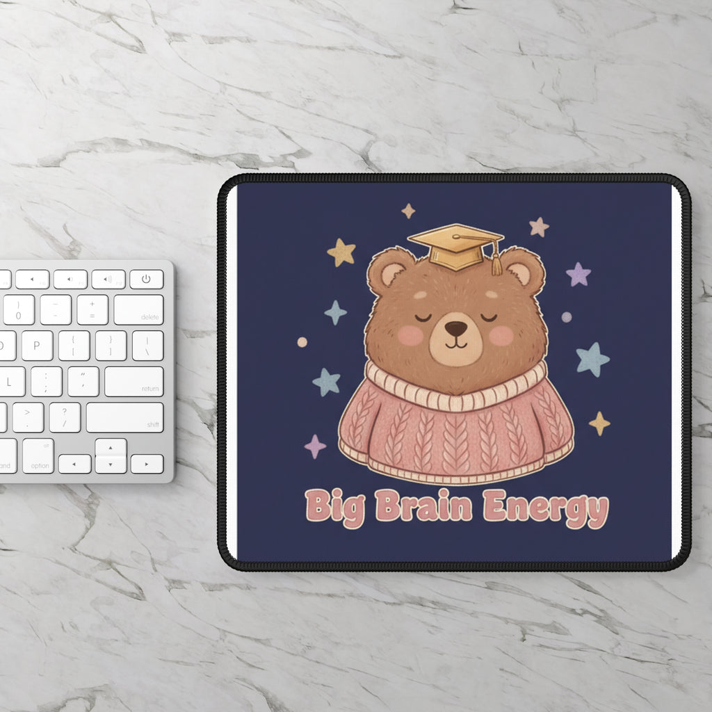 Bear Mouse Pad – Big Brain Energy