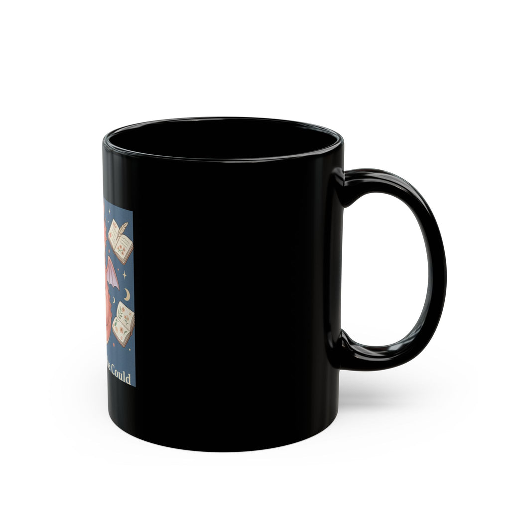 Dragon Black Mug 11oz – She Believed She Could