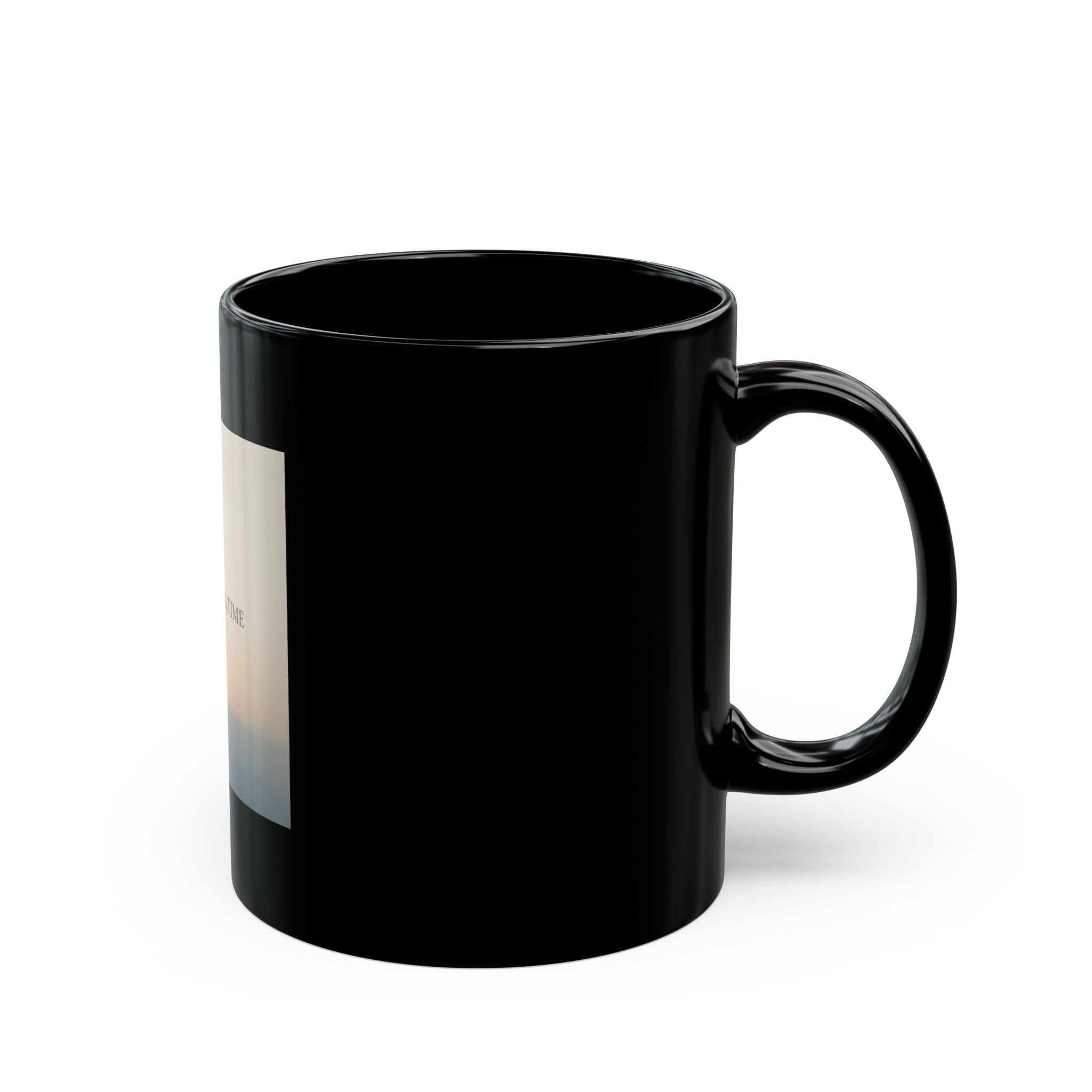 ONE DAY AT A TIME Black Mug 11oz