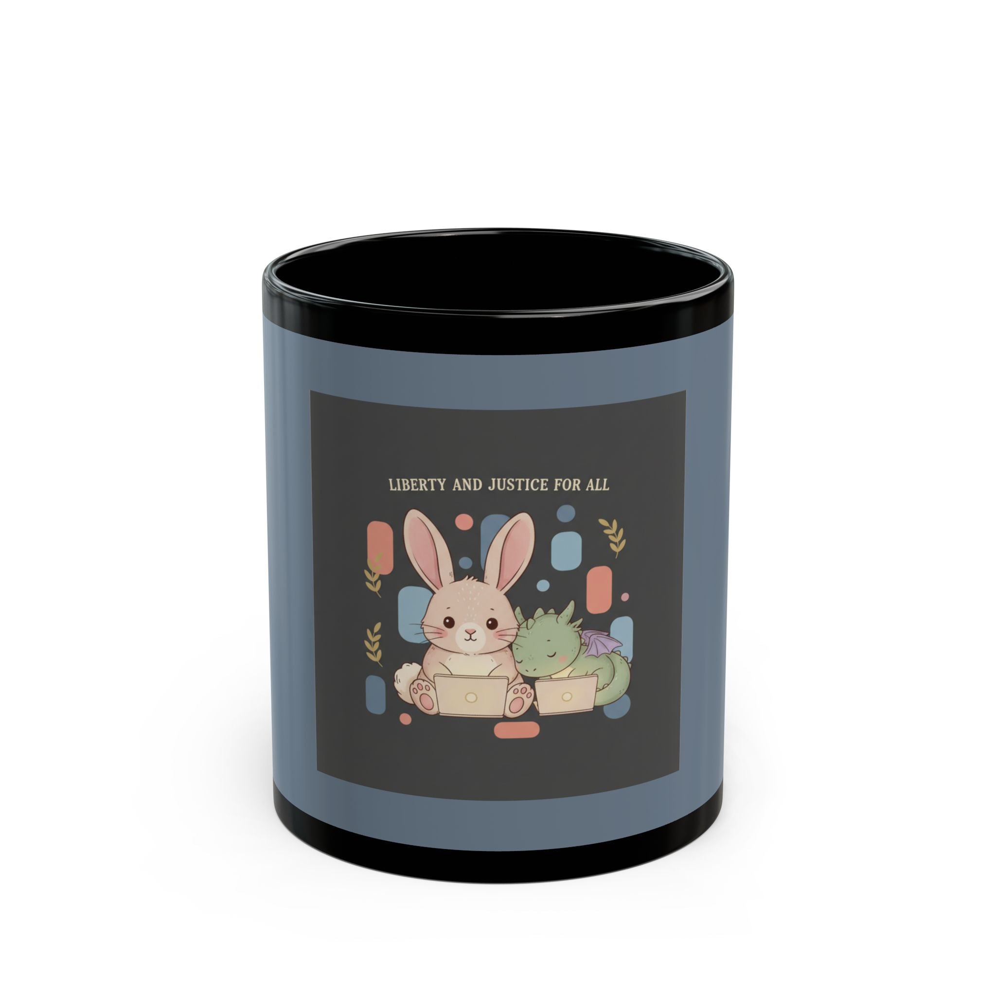 Dragon Black Mug 11oz – Liberty and Justice for All