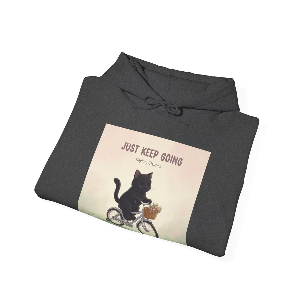 JUST KEEP GOING Cat Hoodie