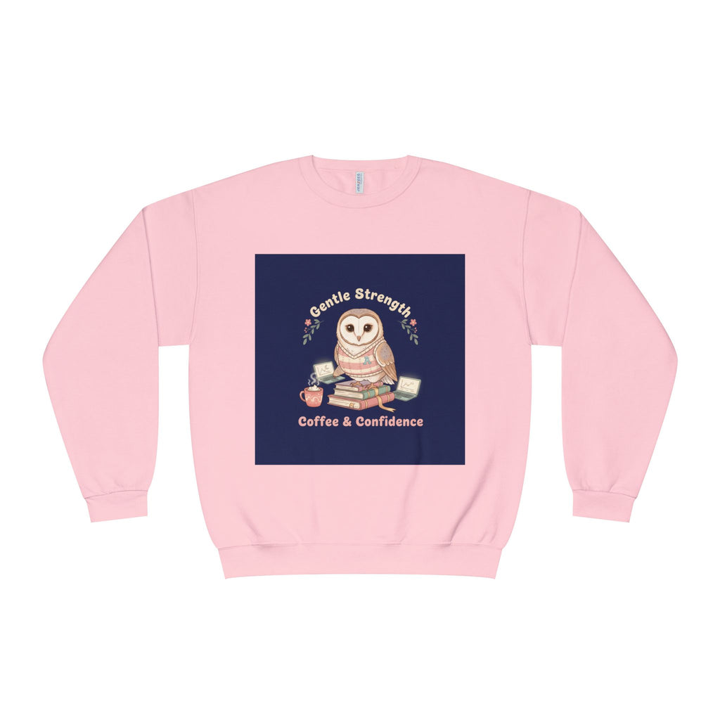 Owl Crewneck Sweatshirt – Gentle Strength Coffee Confidence