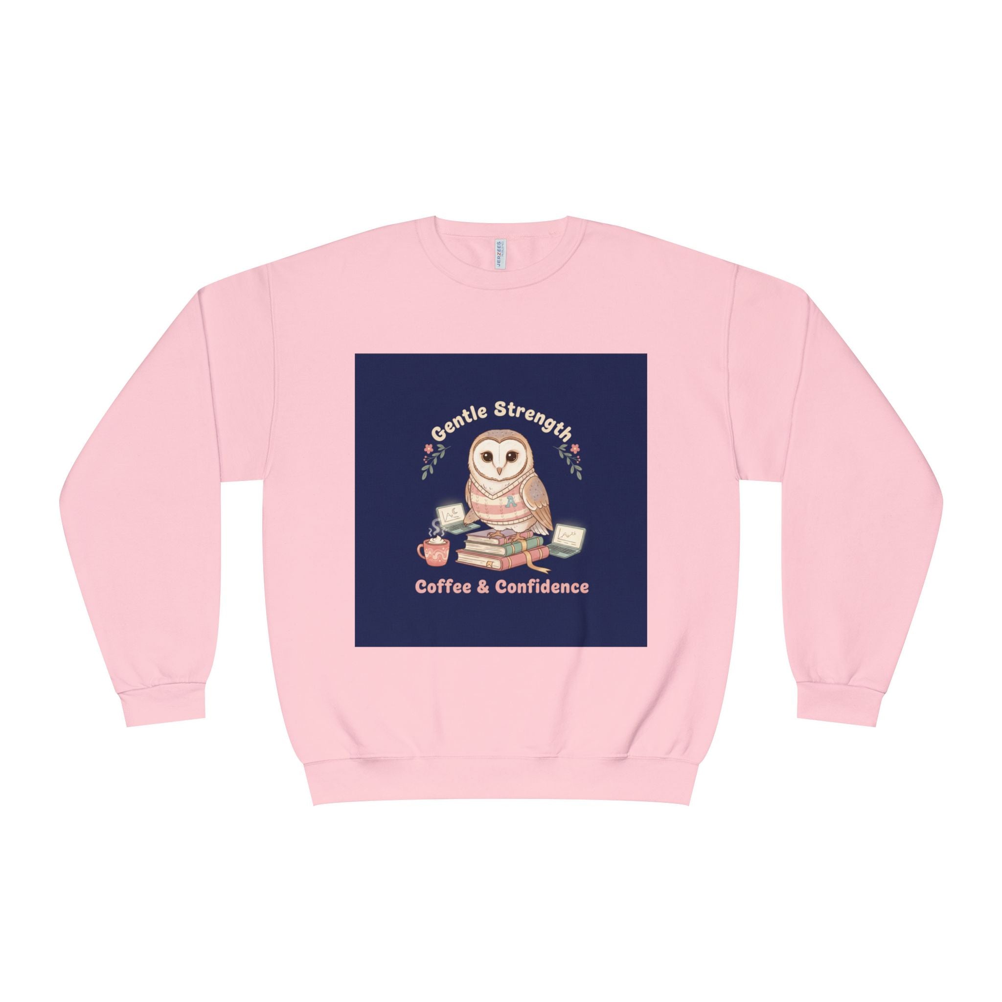 Owl Crewneck Sweatshirt – Gentle Strength Coffee Confidence