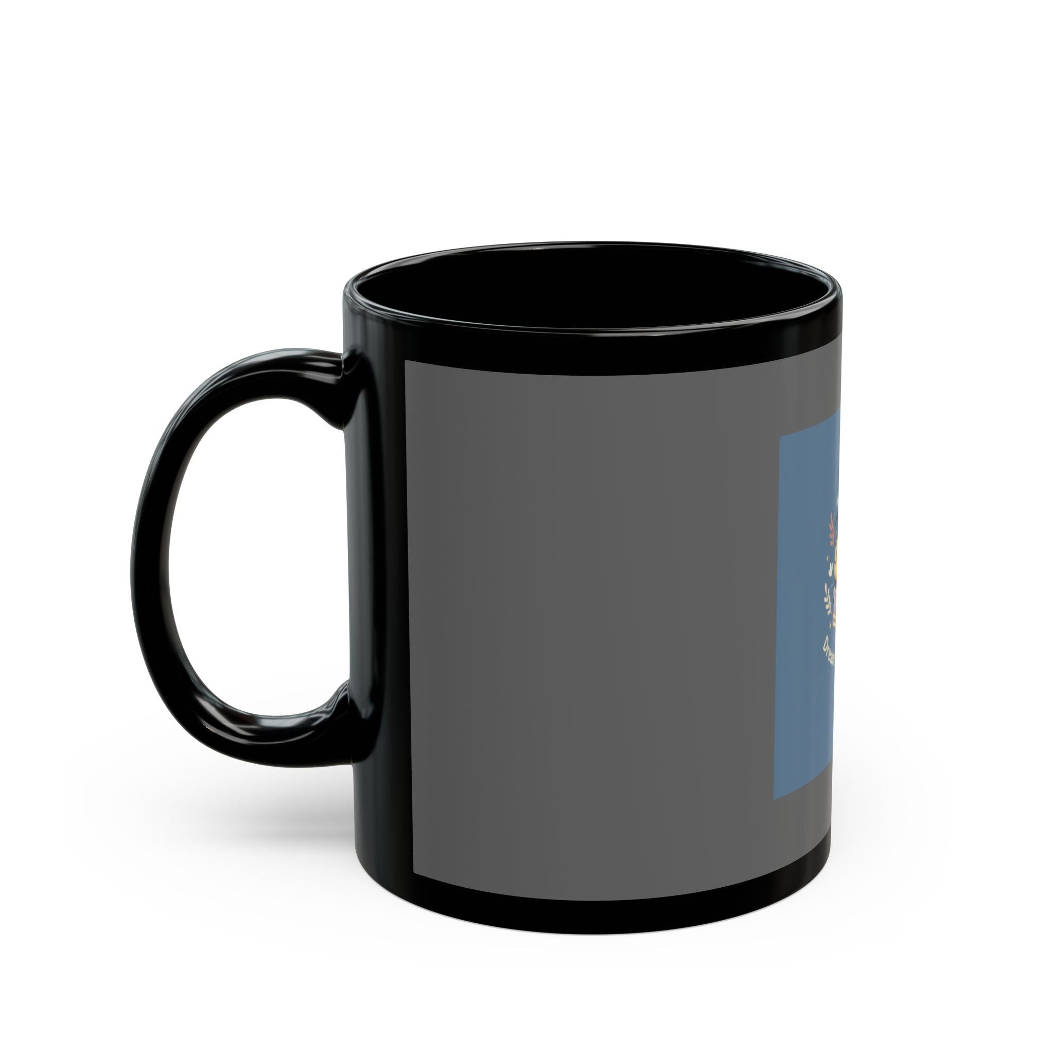 Bee Black Mug 11oz – Dream Big Study Hard