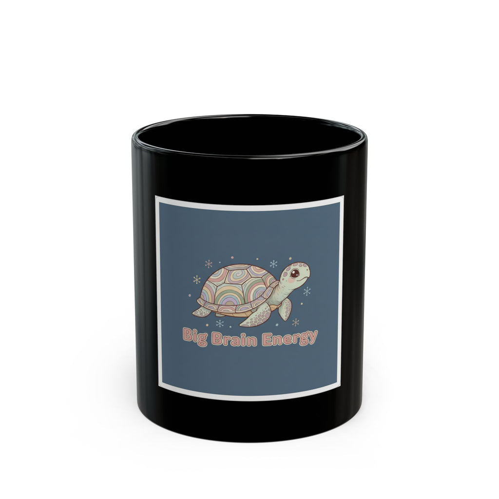 Bunny Black Mug 11oz – Big Brain Energy