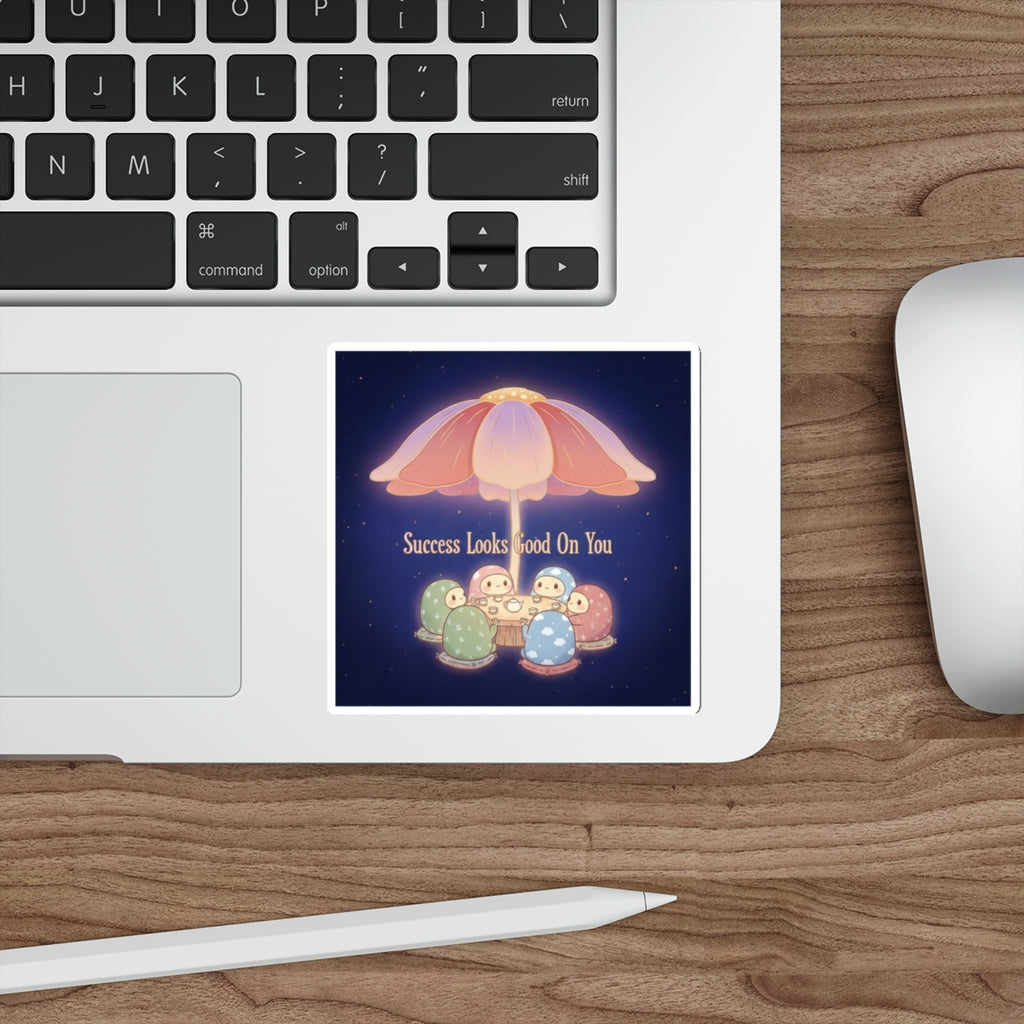 Tiny Chibi Creatures Die-Cut Sticker – Success Looks Good on You