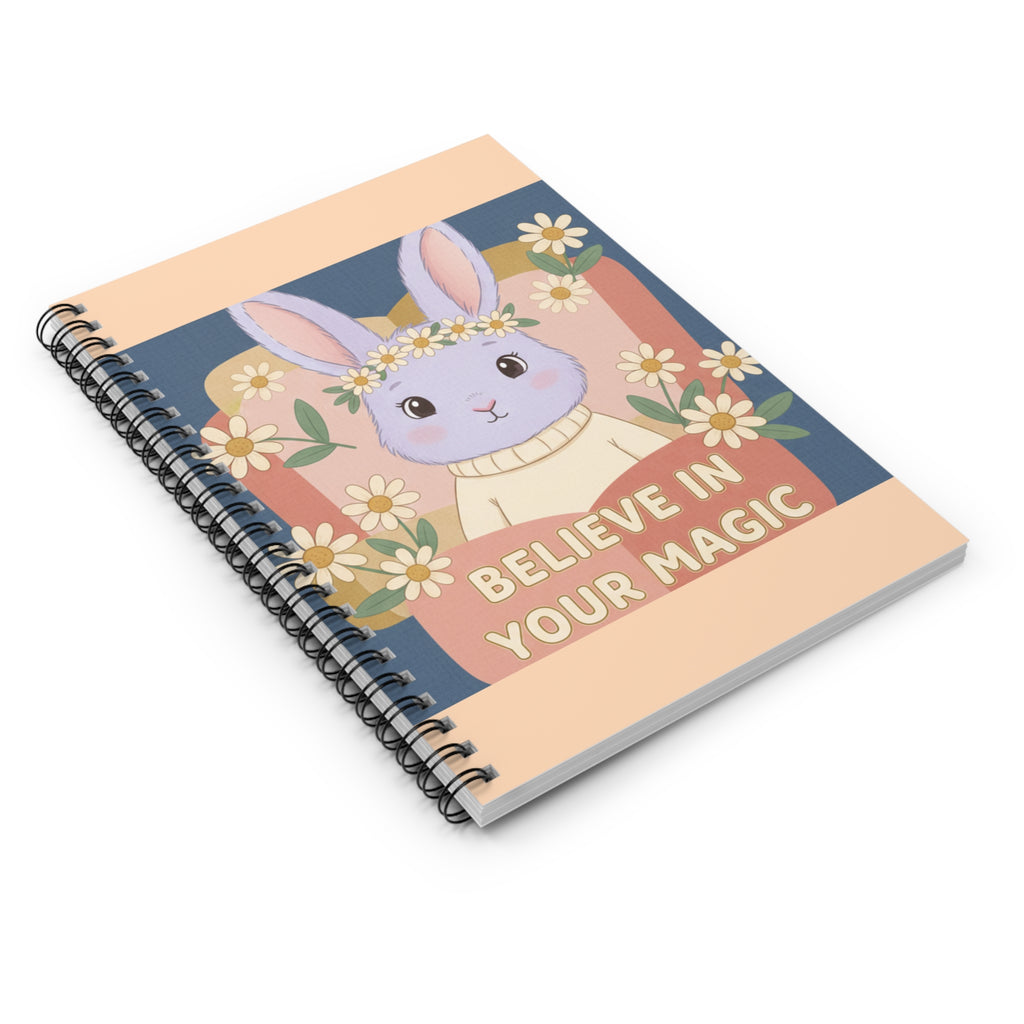 Bunny Spiral Notebook – Believe in Your Magic