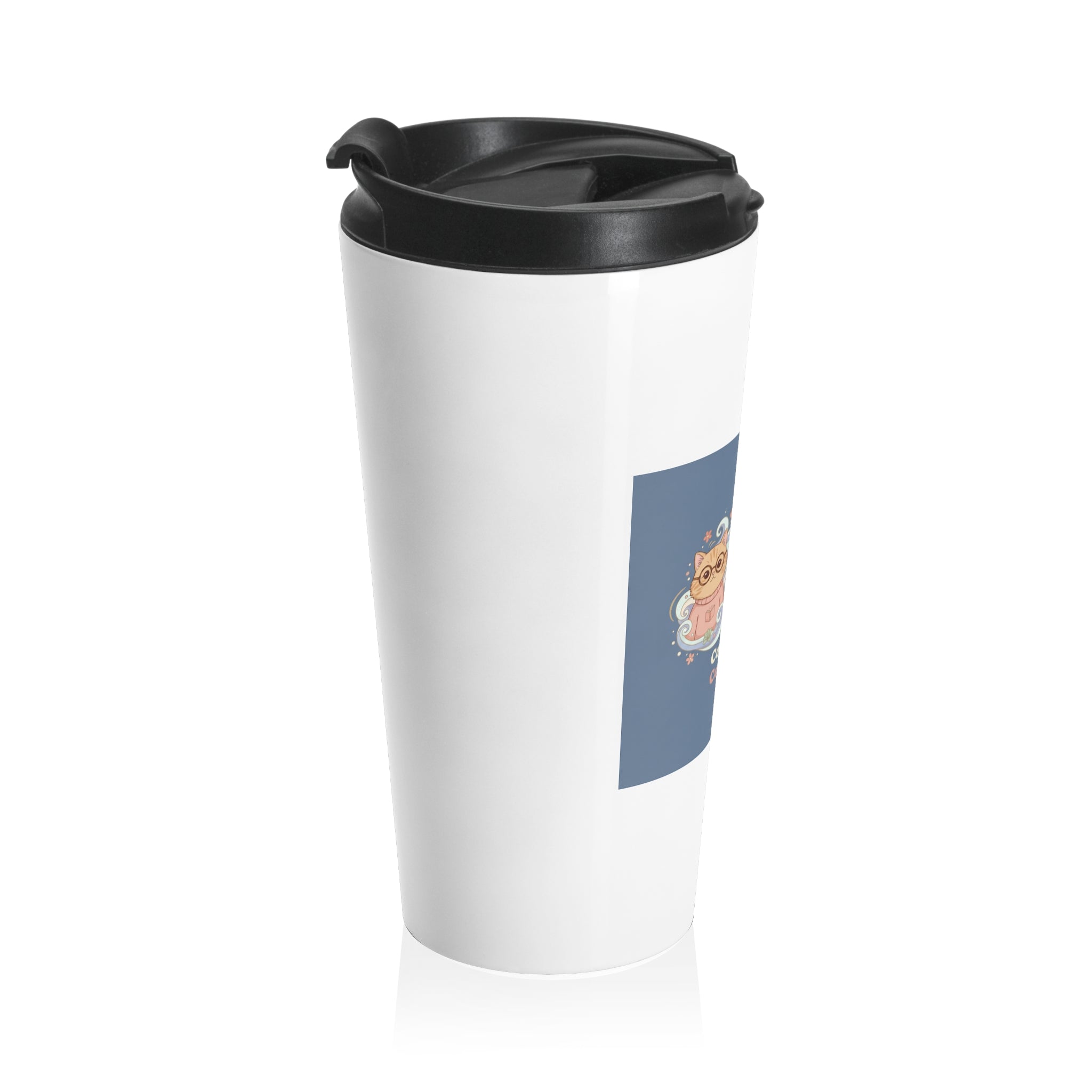 Cats With Glasses Travel Mug – Coffee and Confidence