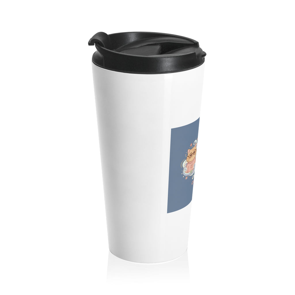 Cats With Glasses Travel Mug – Coffee and Confidence