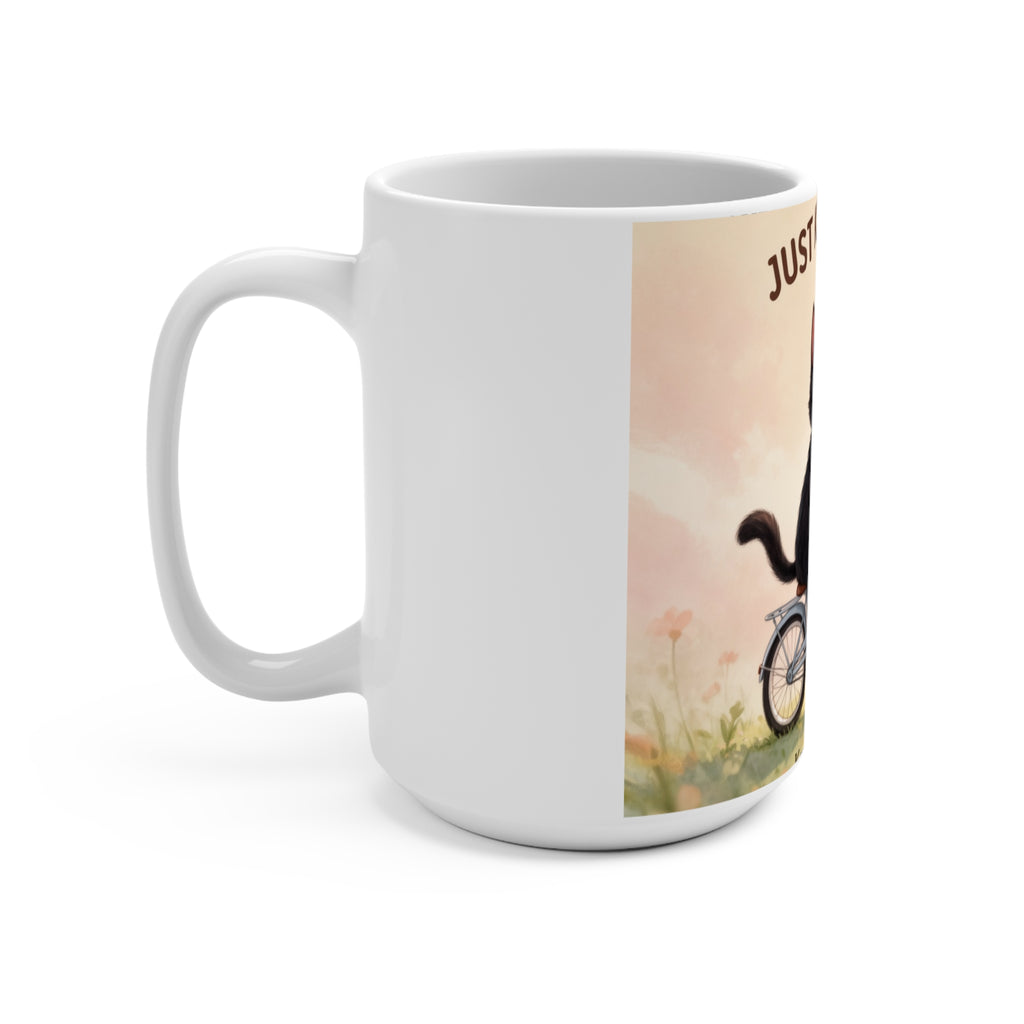 JUST KEEP GOING Cat Mug 15oz