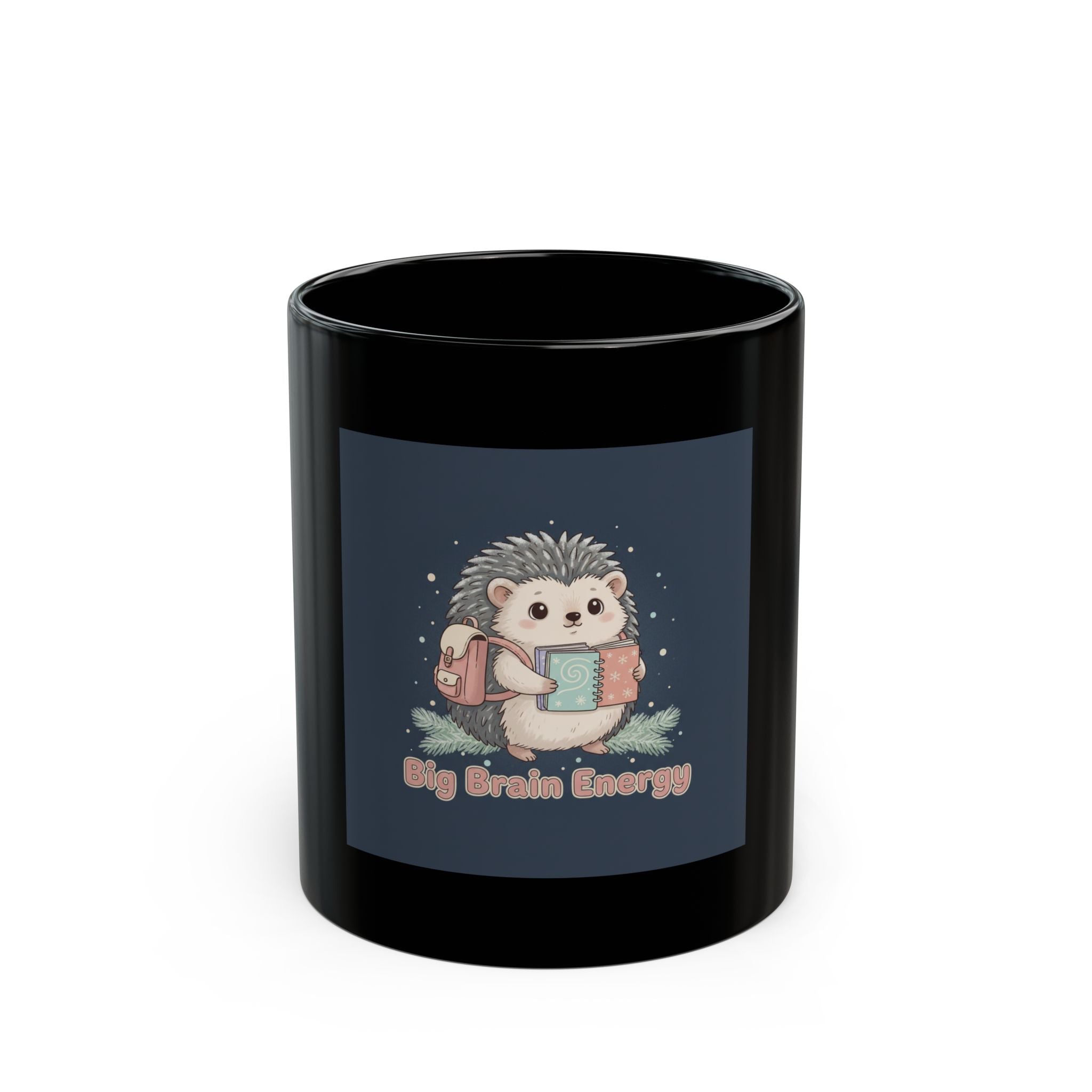 Bunny Black Mug 11oz – Big Brain Energy