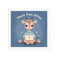 Giraffe Kiss-Cut Sticker – Most Fun Wins
