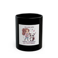 COLLEGE LIFE: COFFEE, CRAMMING, AND CUTE CHAOS Black Mug