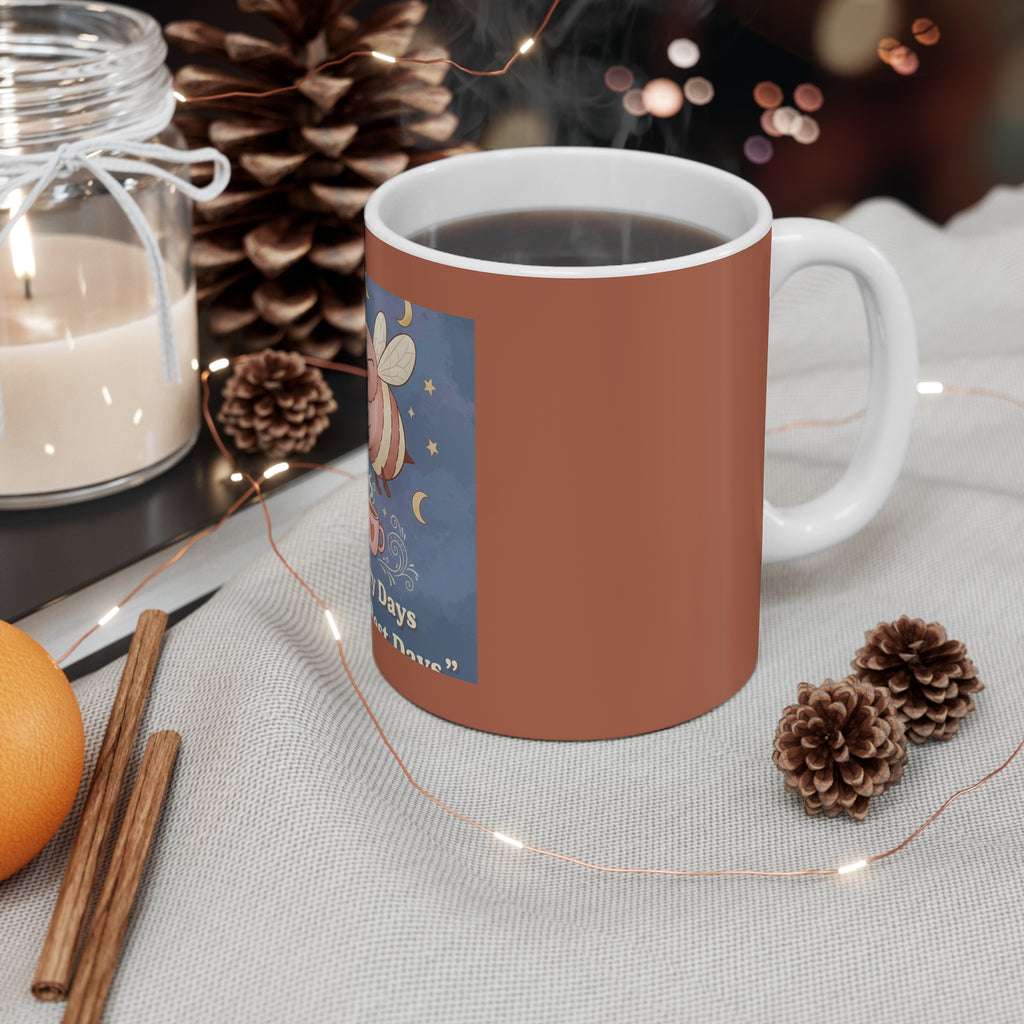 Bee Mug 11oz – Library Days Are the Best Days