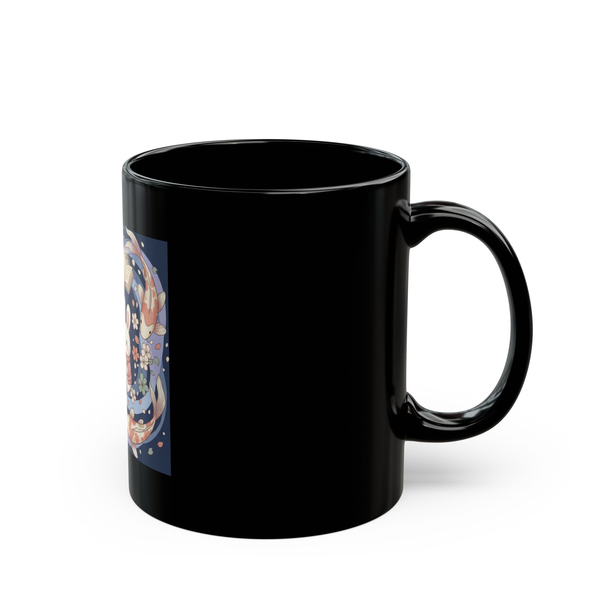 Bunny Black Mug 11oz – Gentle Strength