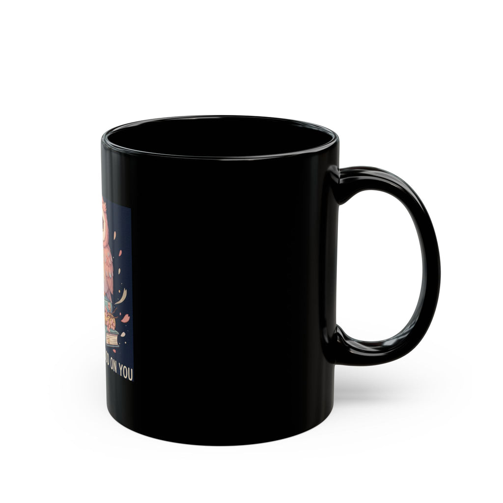 Owl Black Mug 11oz – Success Looks Good on You
