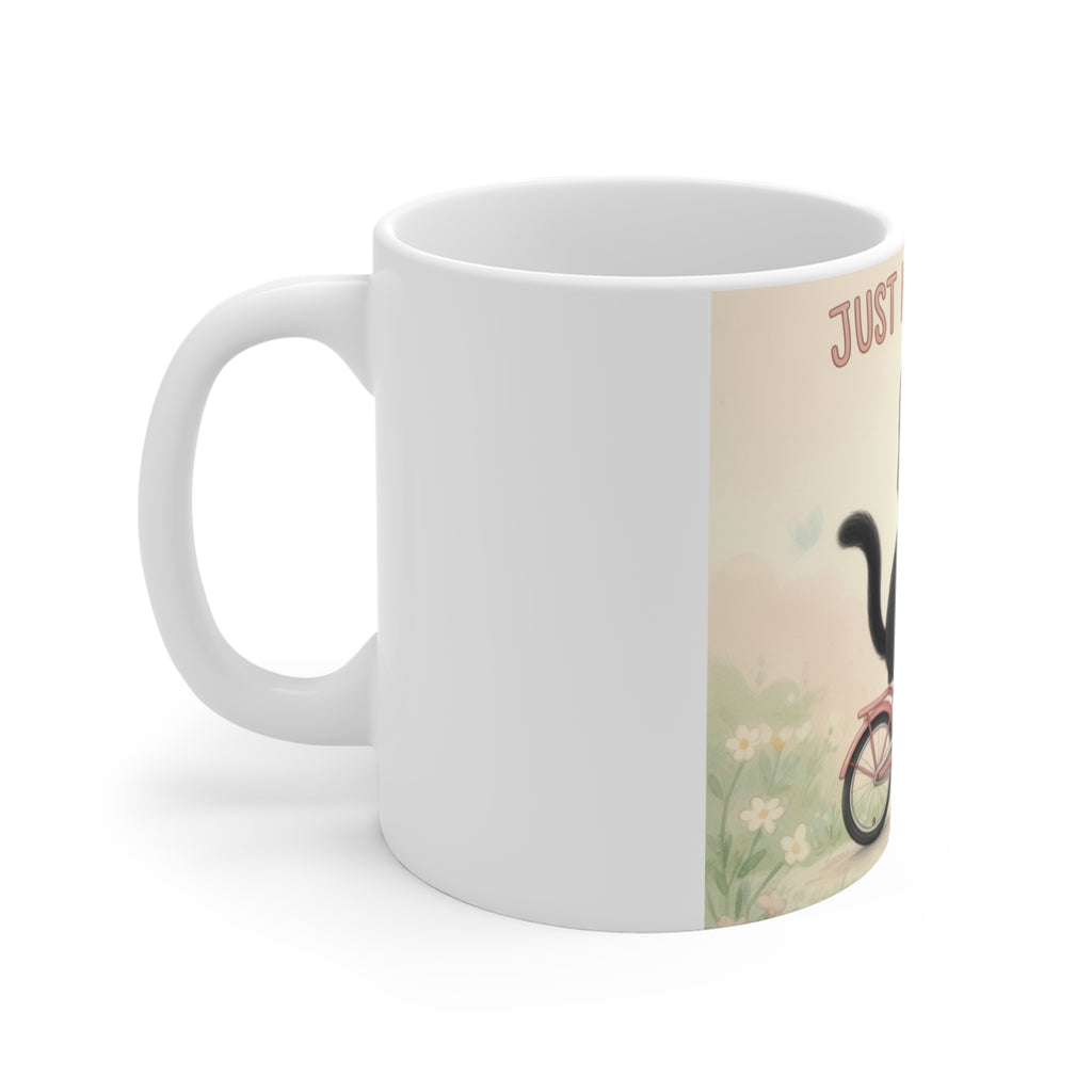 JUST KEEP GOING Cat Mug 11oz