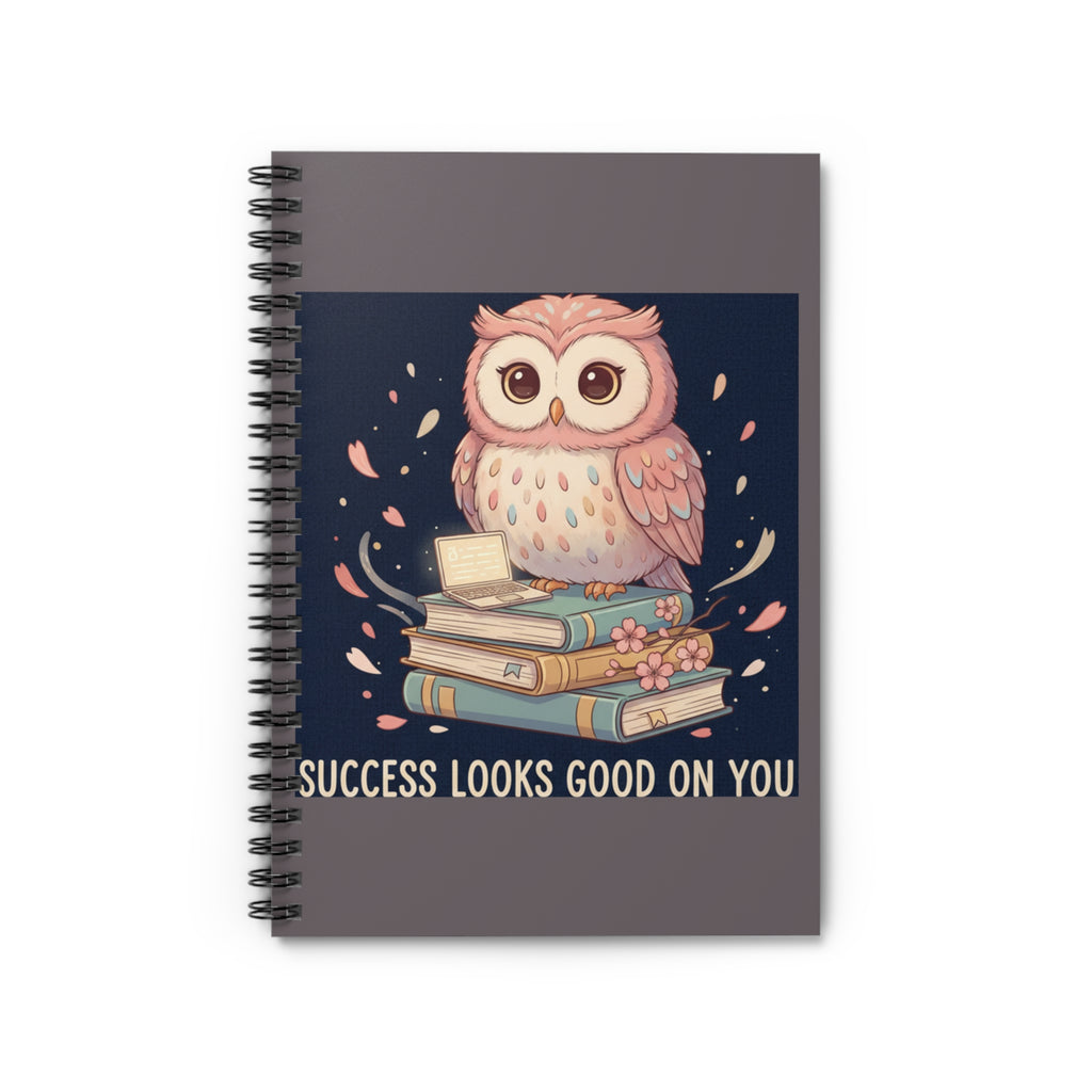 Owl Spiral Notebook – Success Looks Good on You