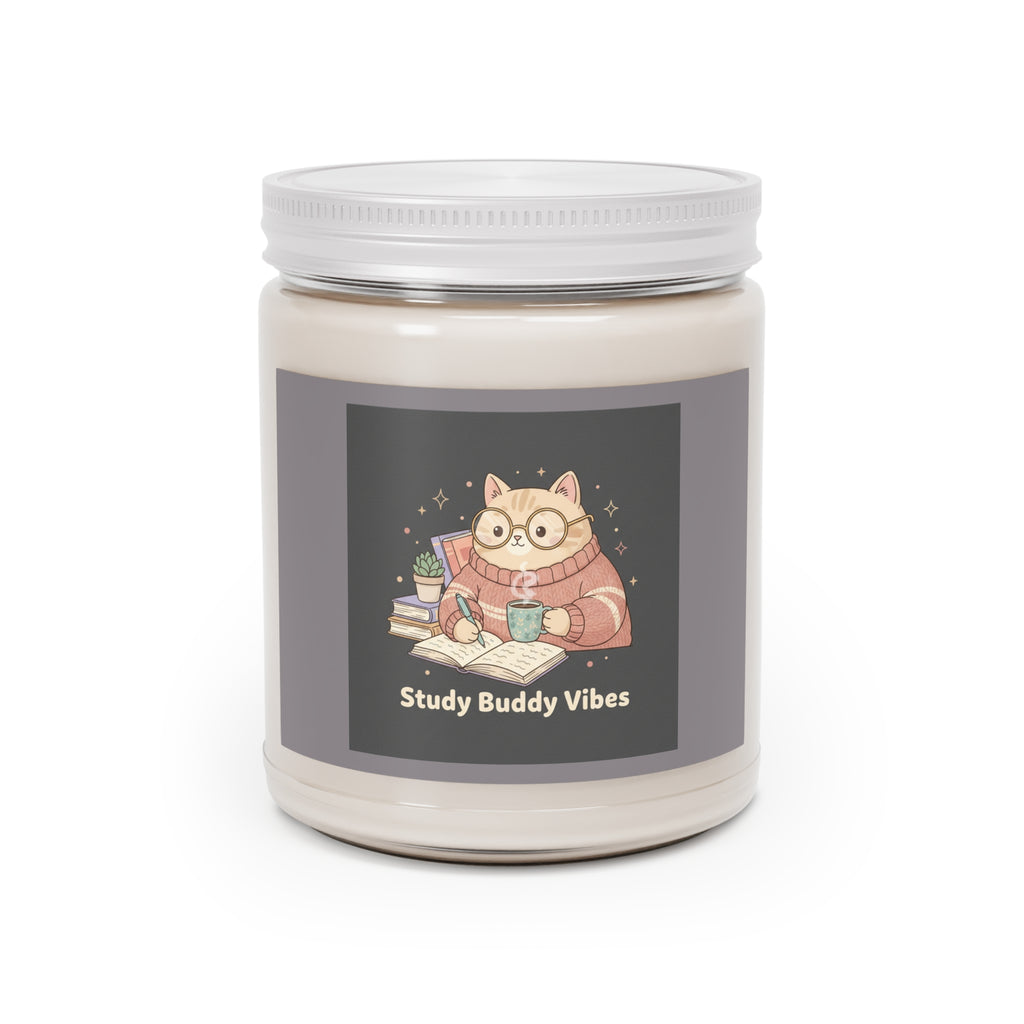Cat Scented Candle – Study Buddy Vibes