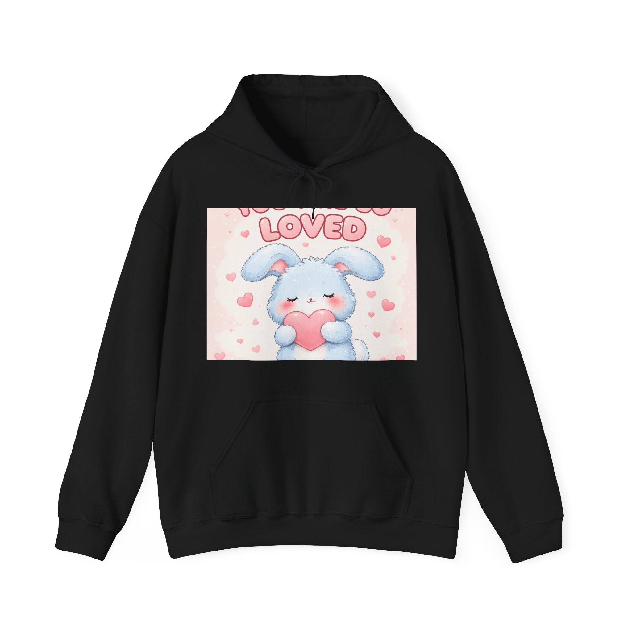 "YOU ARE SO LOVED" Black Cat Hoodie | College Girl Gift | Fashion | KayKay Classics