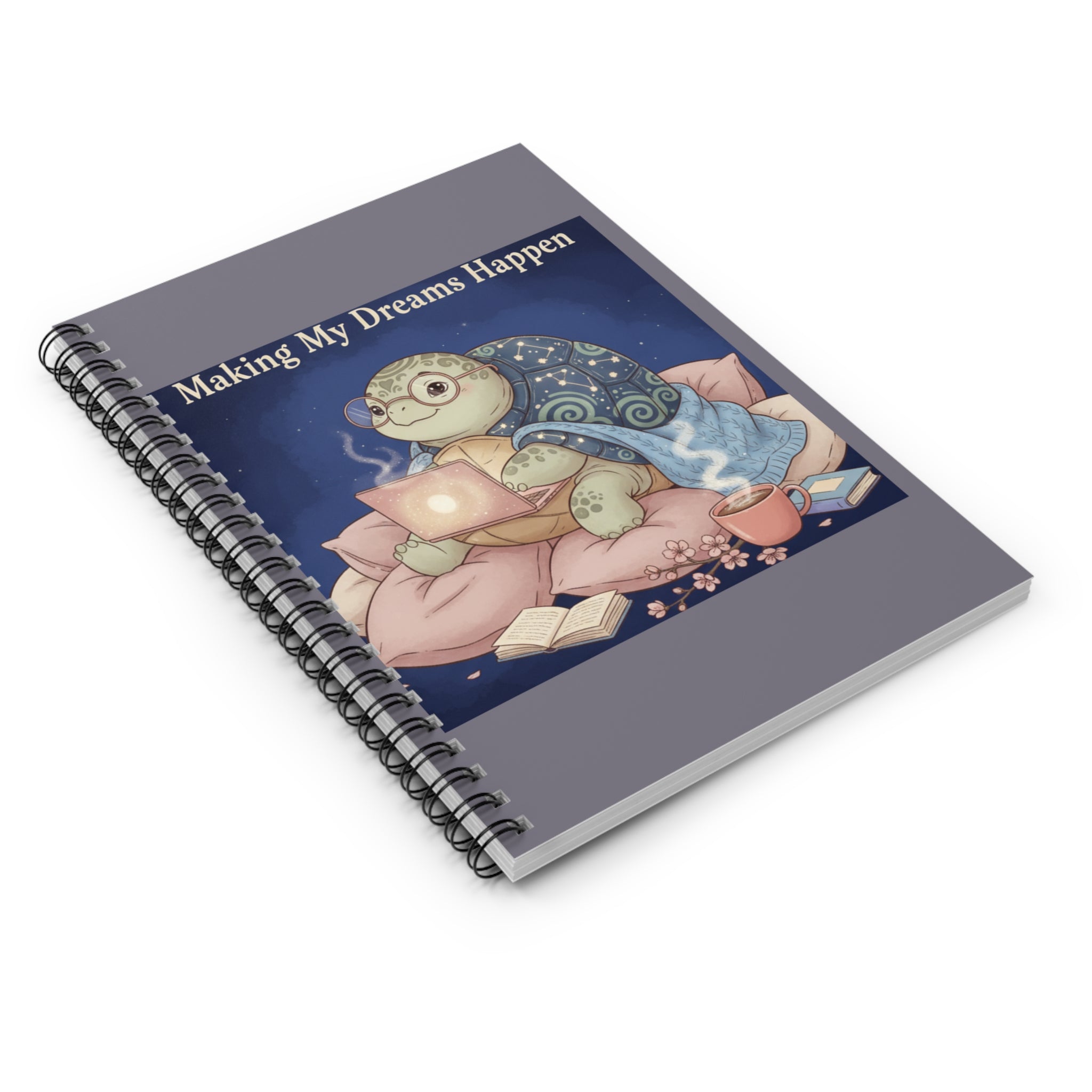 Turtle Spiral Notebook – Making My Dreams Happen