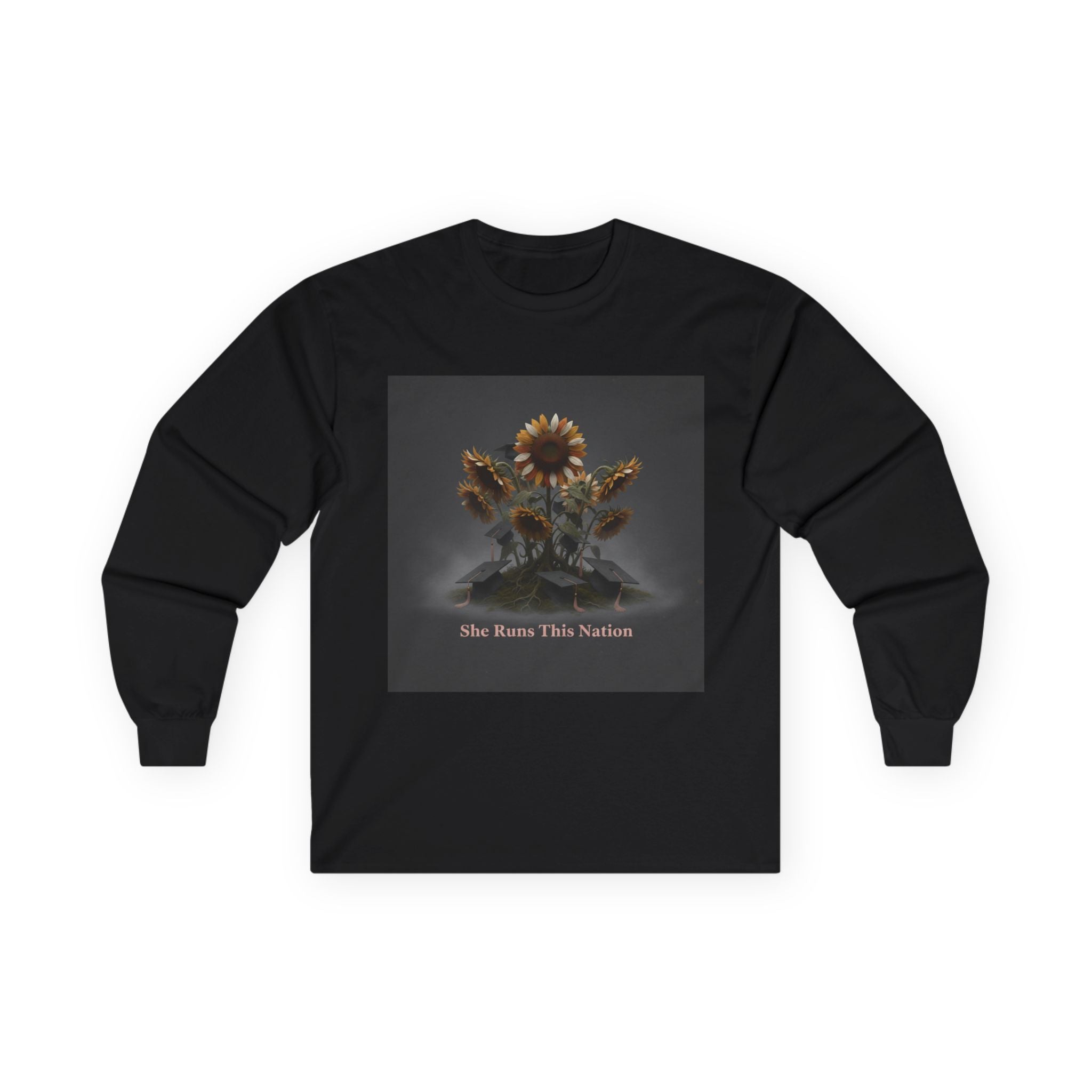 Sunflowers Long Sleeve Tee – She Runs This Nation