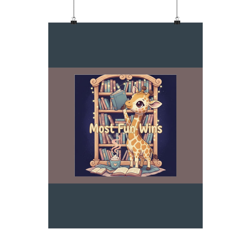 Giraffe Poster – Most Fun Wins