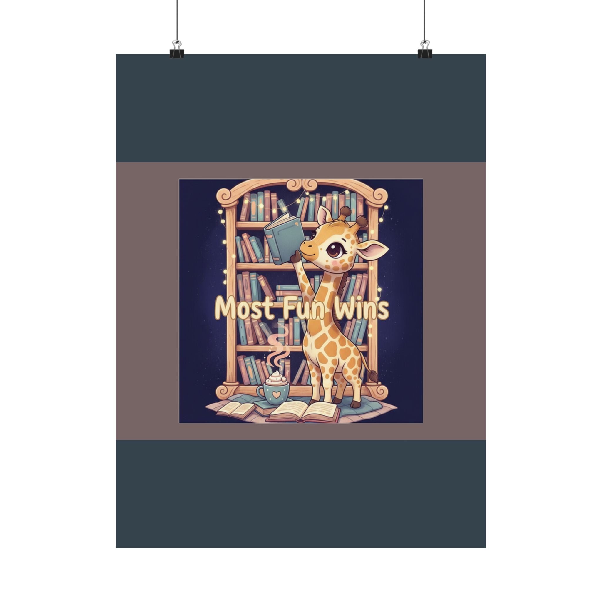 Giraffe Poster – Most Fun Wins