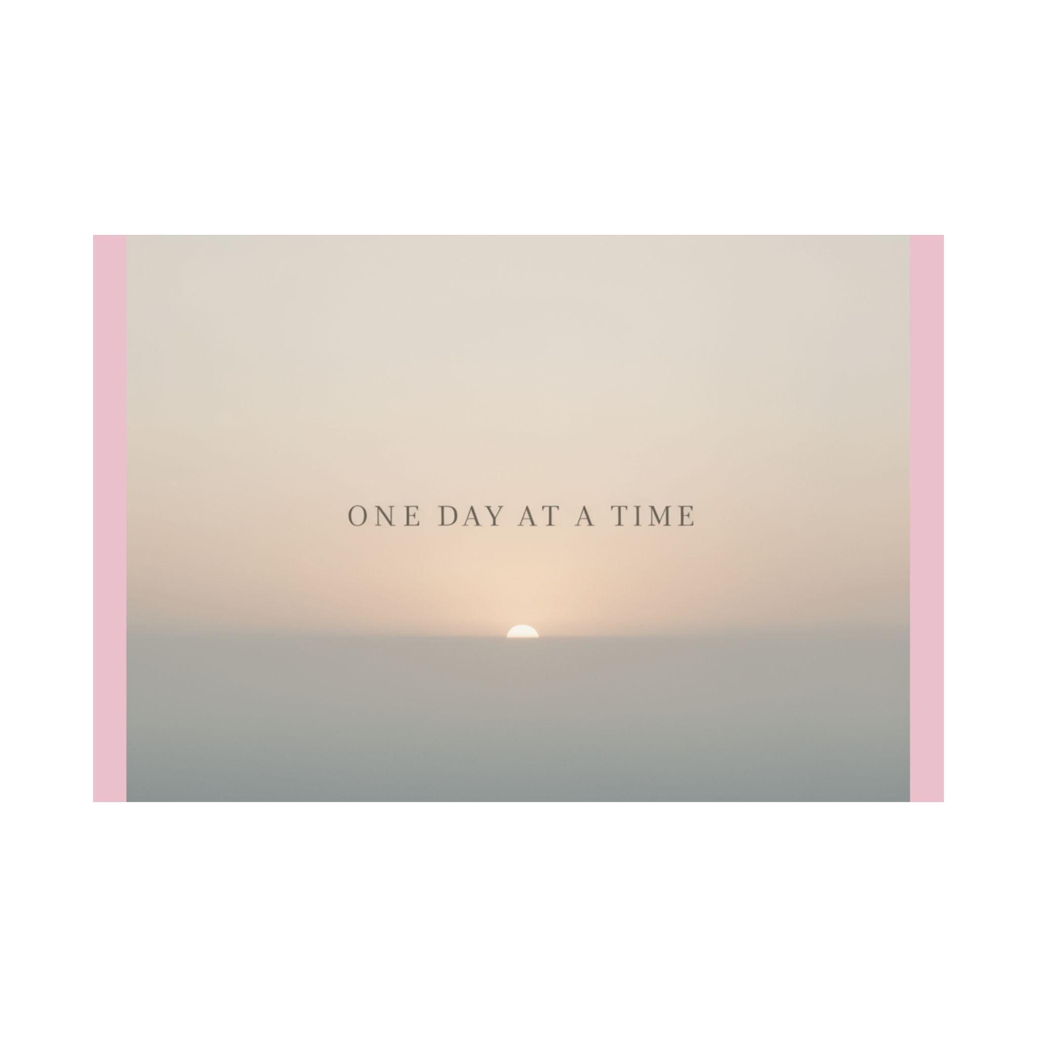 "ONE DAY AT A TIME" Black Cat Poster | College Girl Gift | Fashion | KayKay Classics