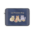 Cats With Glasses Laptop Sleeve – Let Freedom Ring
